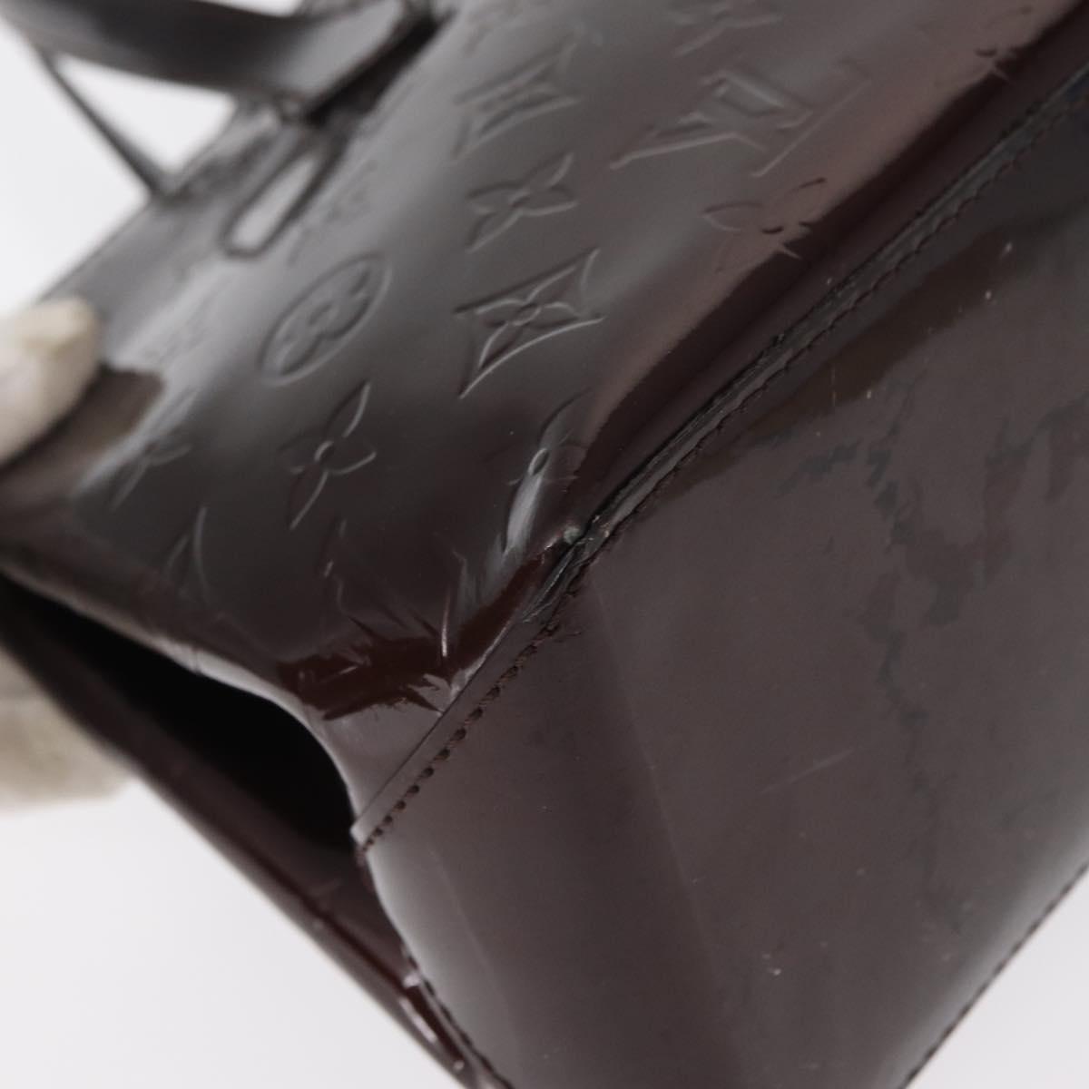 LOUIS VUITTON Monogram Vernis Wilshire PM Bag Amarante M93641 LV Auth 153655