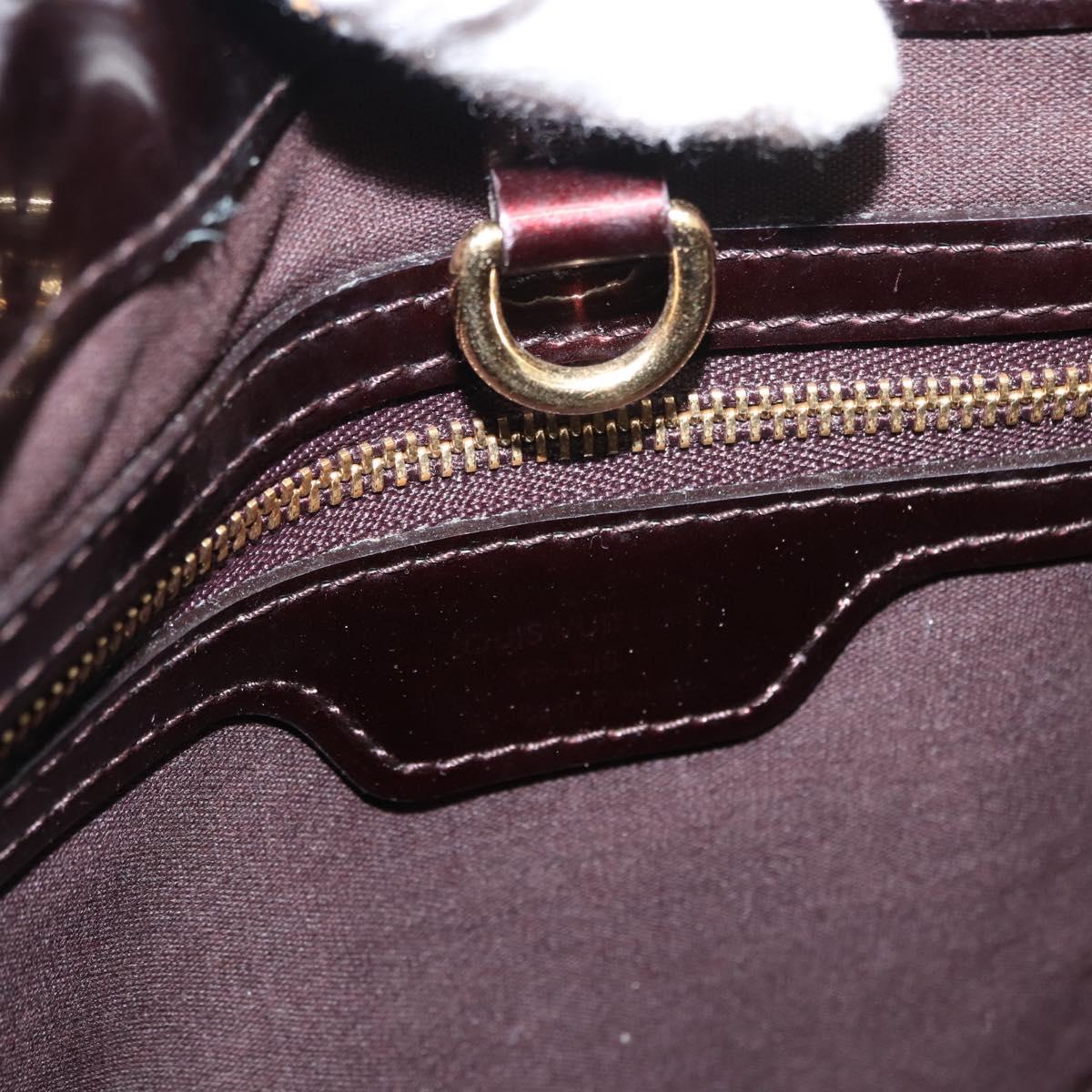 LOUIS VUITTON Monogram Vernis Wilshire PM Bag Amarante M93641 LV Auth 153655