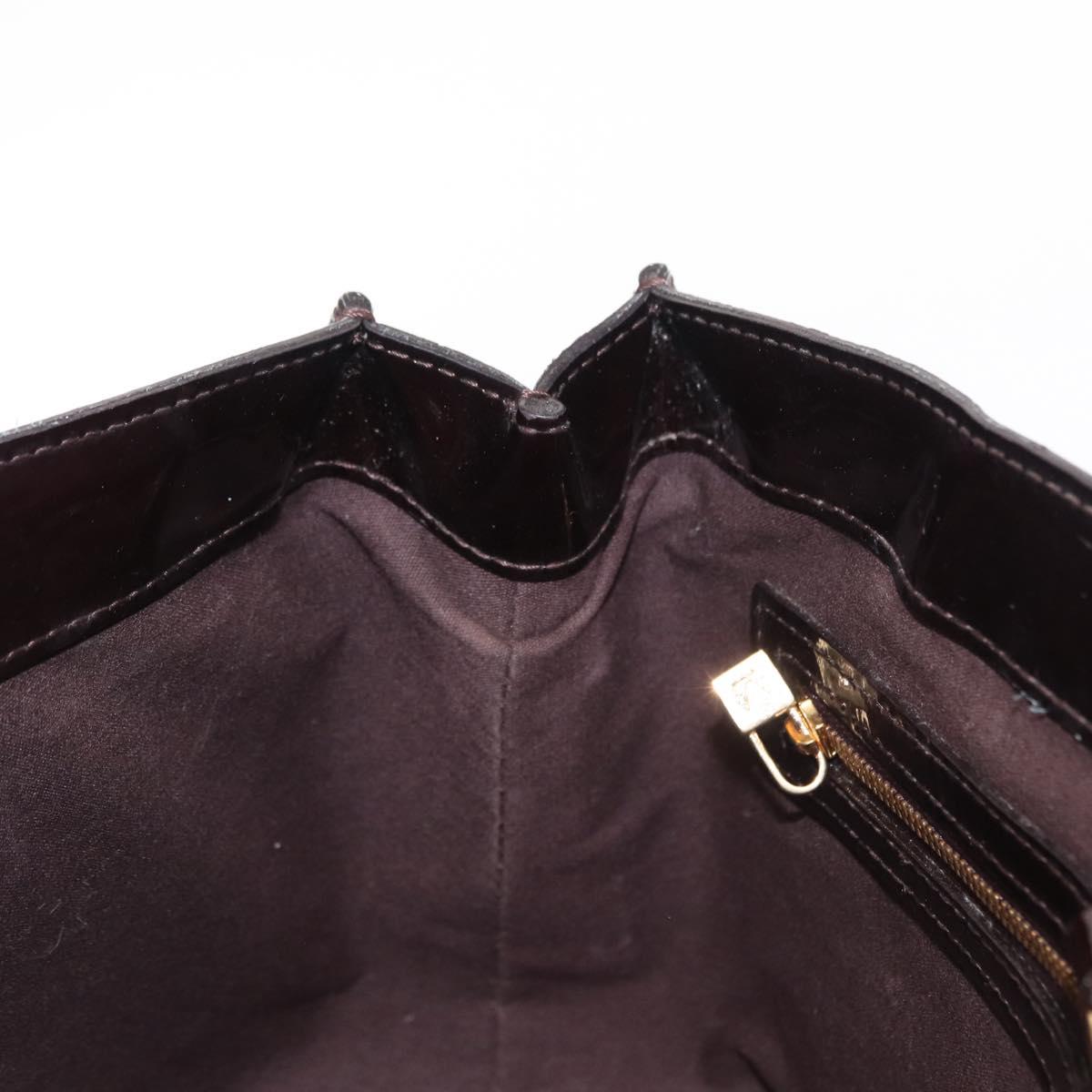 LOUIS VUITTON Monogram Vernis Wilshire PM Bag Amarante M93641 LV Auth 153655