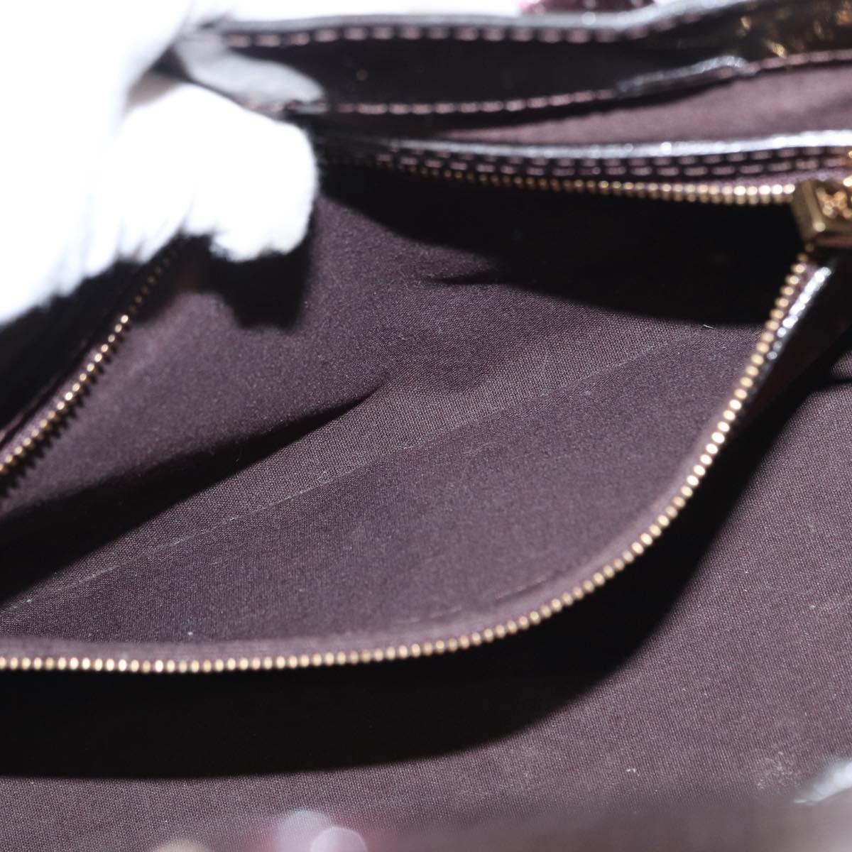 LOUIS VUITTON Monogram Vernis Wilshire PM Bag Amarante M93641 LV Auth 153655