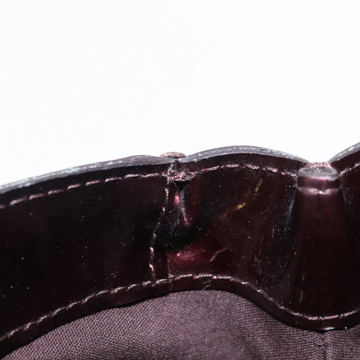 LOUIS VUITTON Monogram Vernis Wilshire PM Bag Amarante M93641 LV Auth 153655