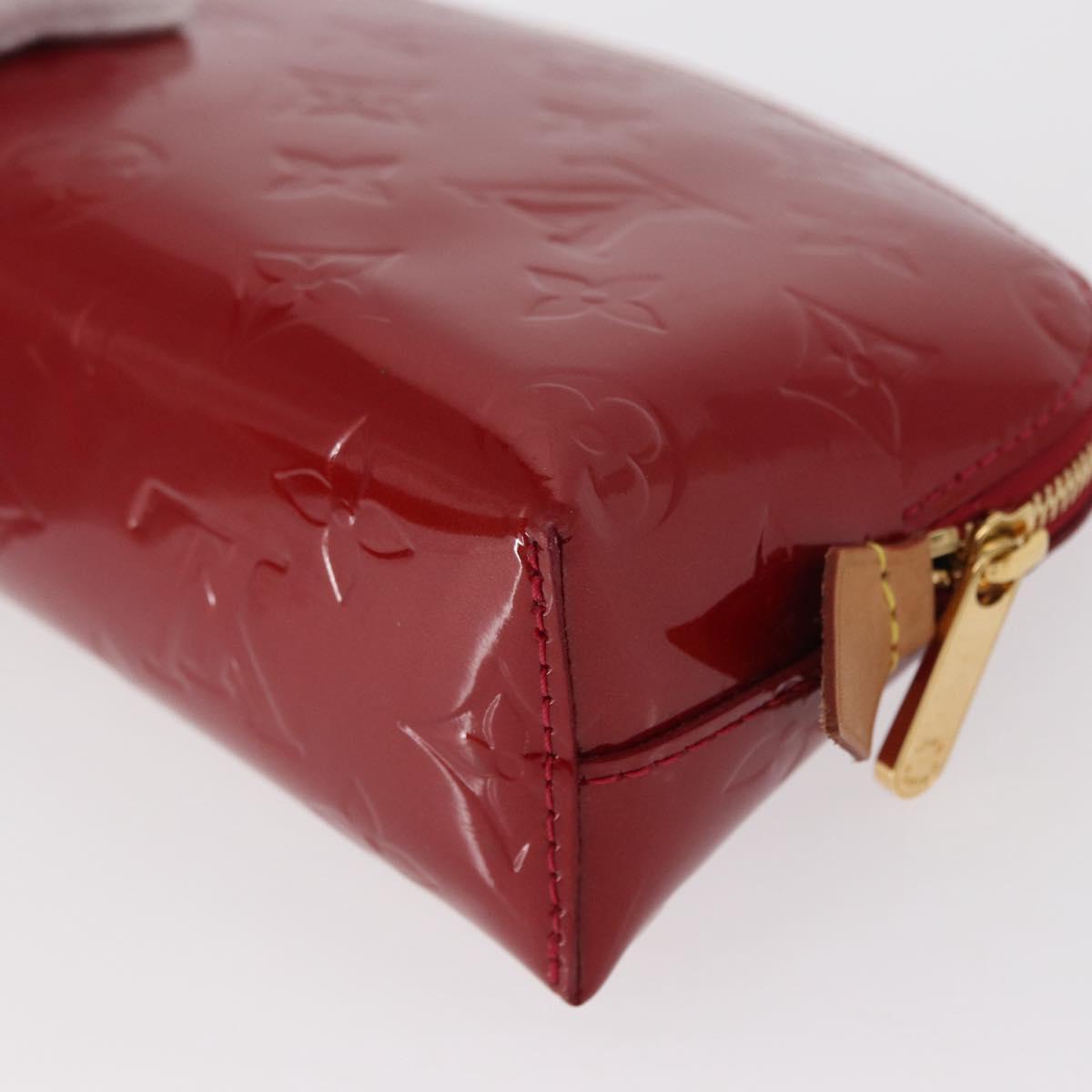 LOUIS VUITTON Monogram Vernis Pochette Pouch Rose Indian M90009 LV Auth 153657V