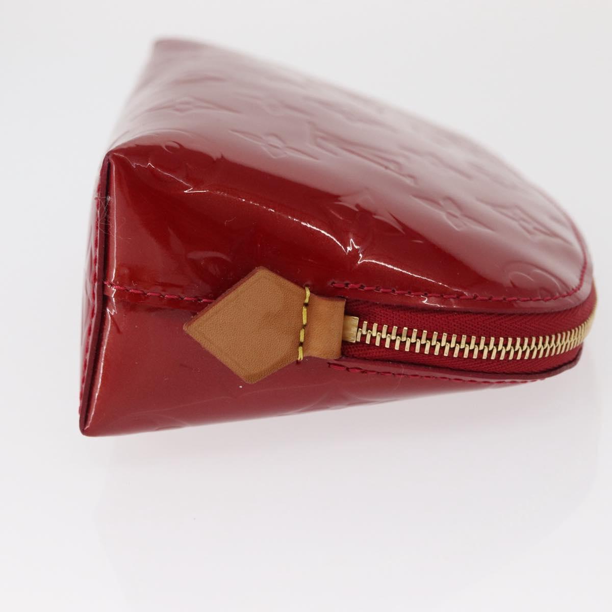 LOUIS VUITTON Monogram Vernis Pochette Pouch Rose Indian M90009 LV Auth 153657V