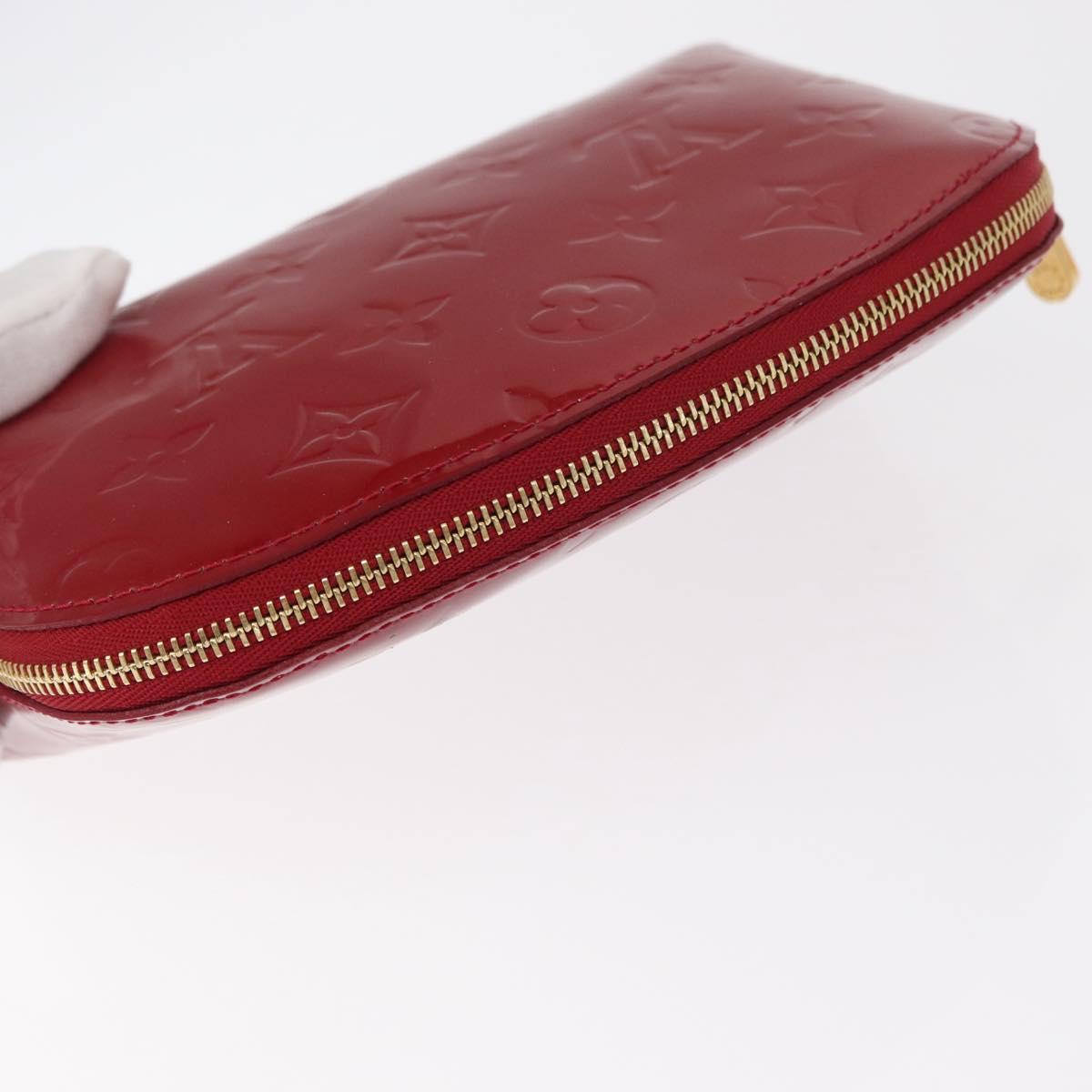 LOUIS VUITTON Monogram Vernis Pochette Pouch Rose Indian M90009 LV Auth 153657V