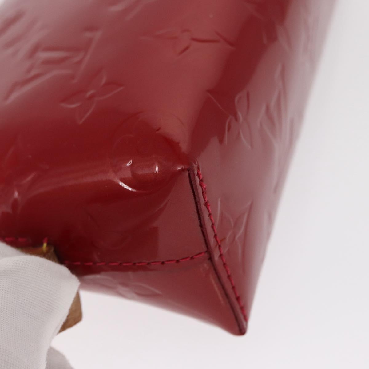 LOUIS VUITTON Monogram Vernis Pochette Pouch Rose Indian M90009 LV Auth 153657V