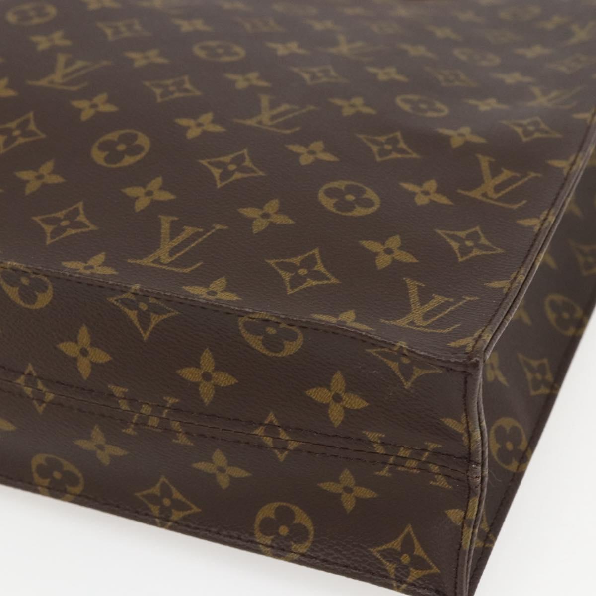 LOUIS VUITTON Monogram Sac Plat Hand Bag M51140 LV Auth 153660V