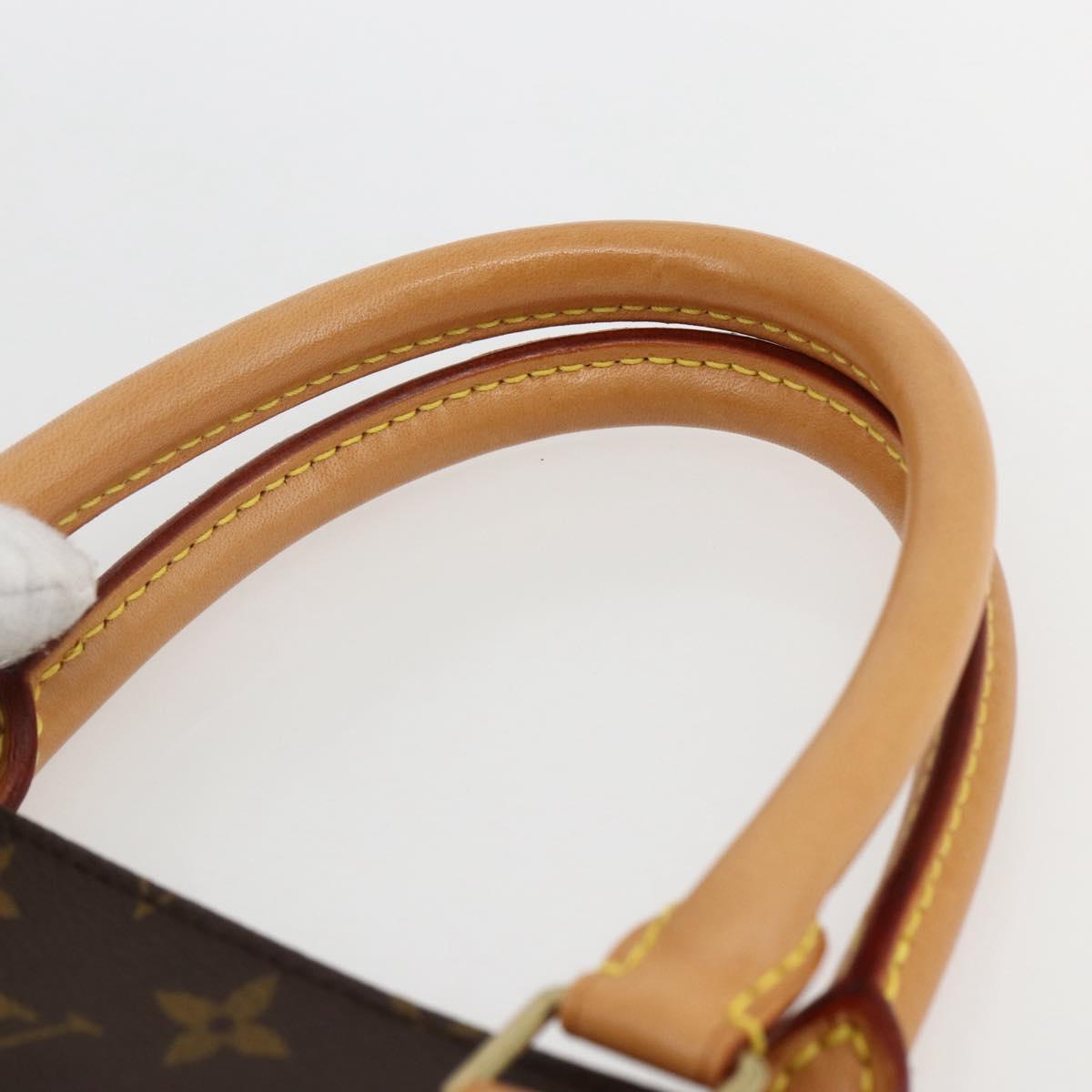 LOUIS VUITTON Monogram Sac Plat Hand Bag M51140 LV Auth 153660V