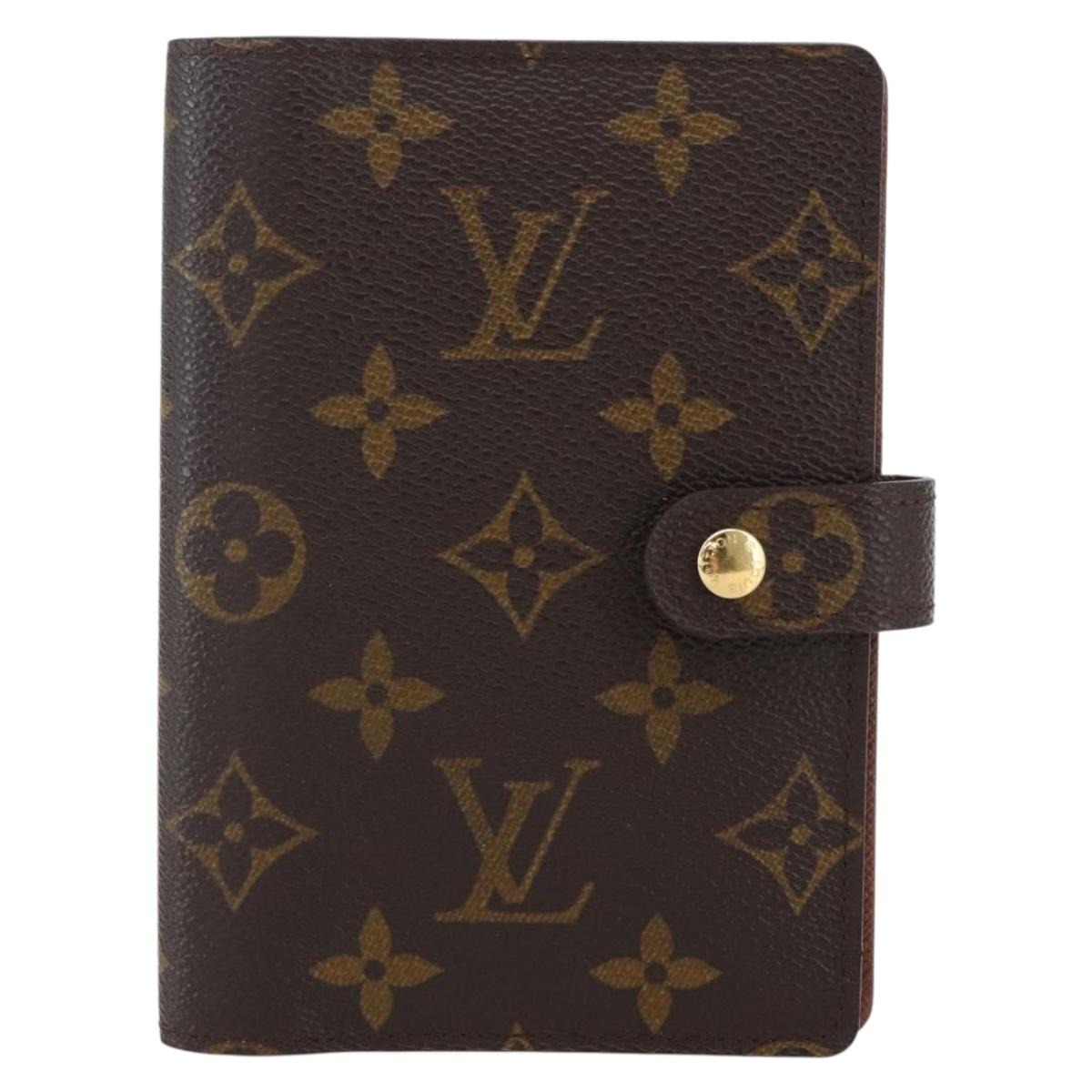 LOUIS VUITTON Monogram Agenda PM Day Planner Cover R20005 LV Auth 153663
