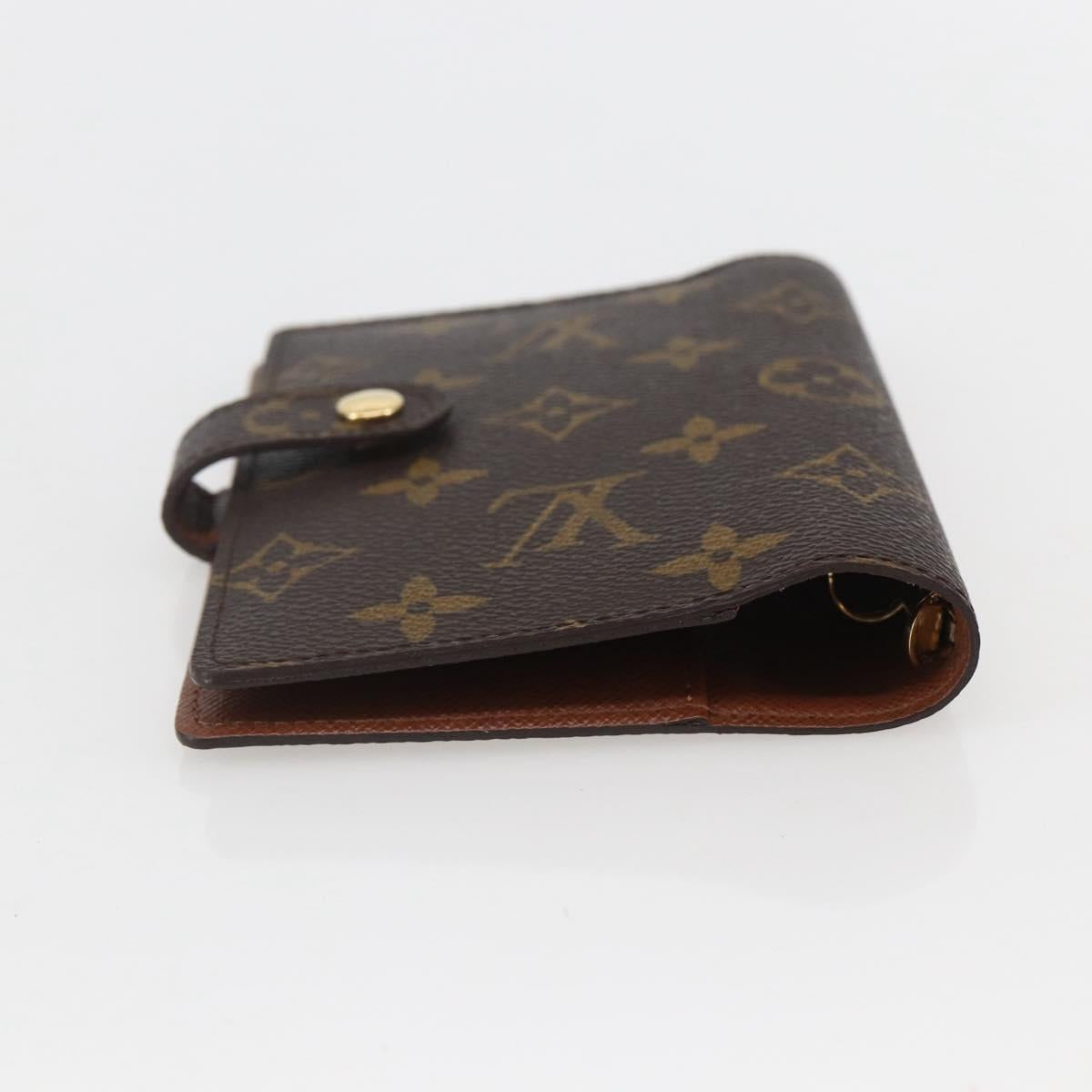 LOUIS VUITTON Monogram Agenda PM Day Planner Cover R20005 LV Auth 153663