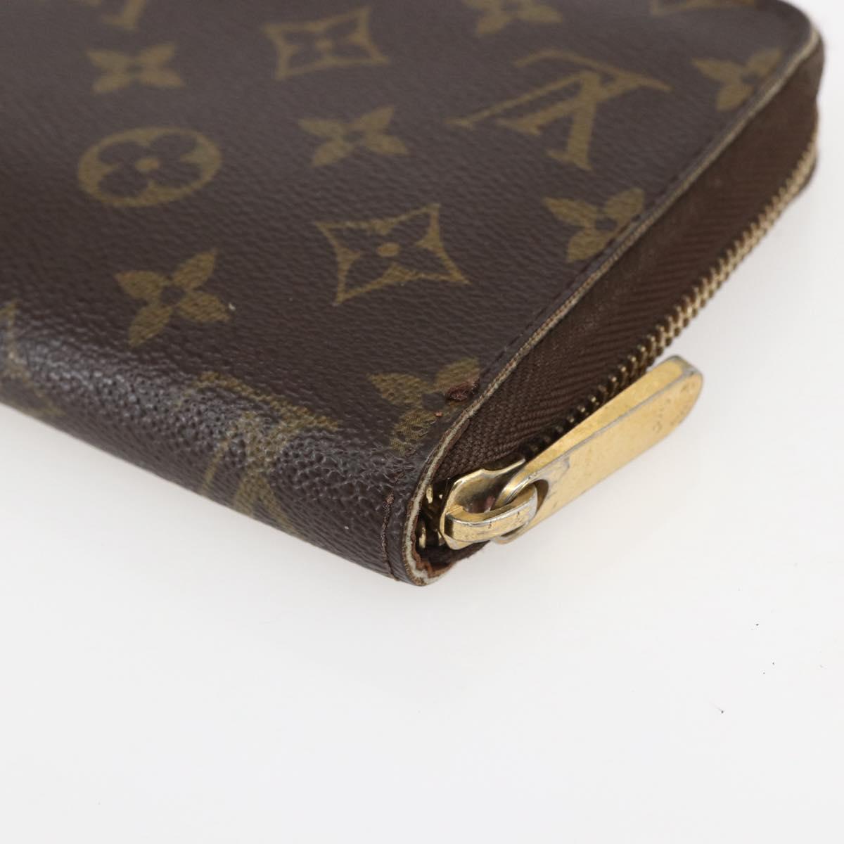 LOUIS VUITTON Monogram Zippy Organizer Long Wallet M62581 LV Auth 153665