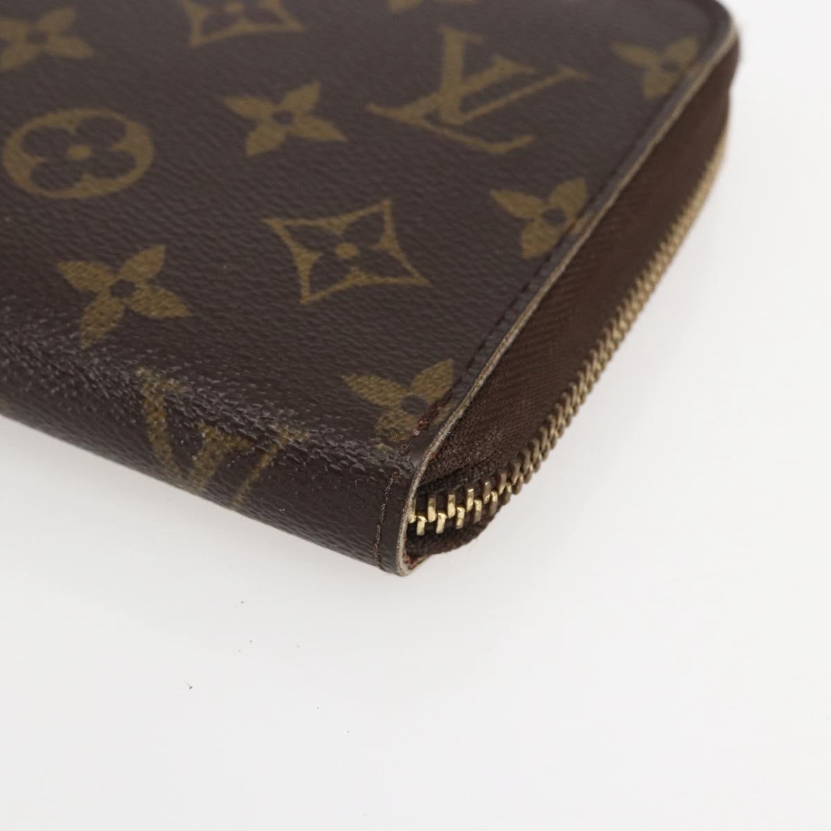LOUIS VUITTON Monogram Zippy Organizer Long Wallet M62581 LV Auth 153665