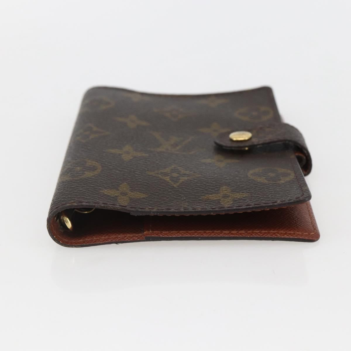 LOUIS VUITTON Monogram Agenda PM Day Planner Cover R20005 LV Auth 153666