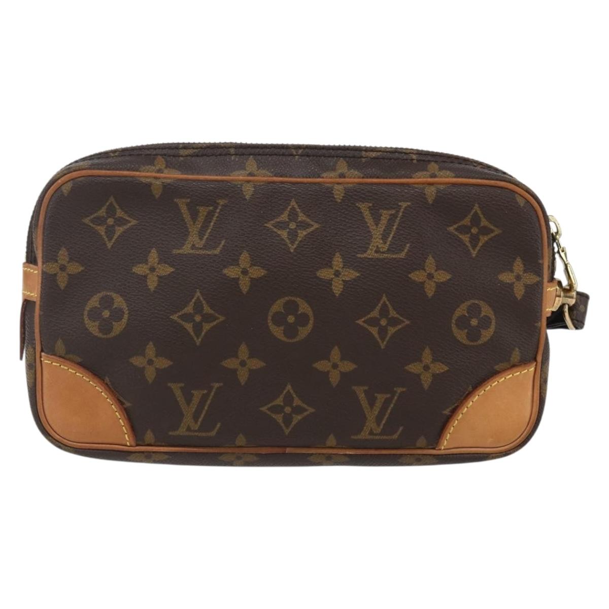 LOUIS VUITTON Monogram Marly Dragonne PM Clutch Bag M51827 LV Auth 153680V