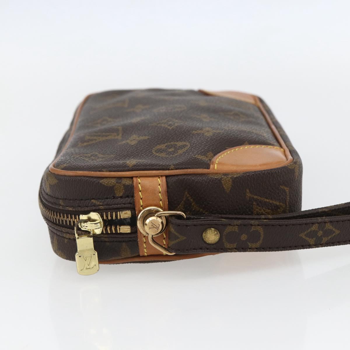 LOUIS VUITTON Monogram Marly Dragonne PM Clutch Bag M51827 LV Auth 153680V