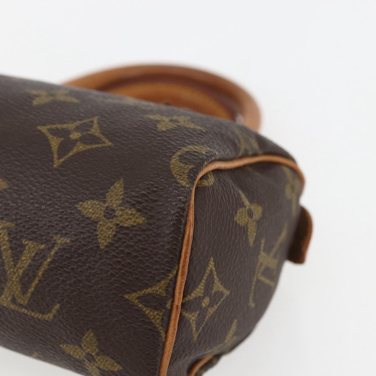 LOUIS VUITTON Monogram Mini Speedy Hand Bag M41534 LV Auth 153684V