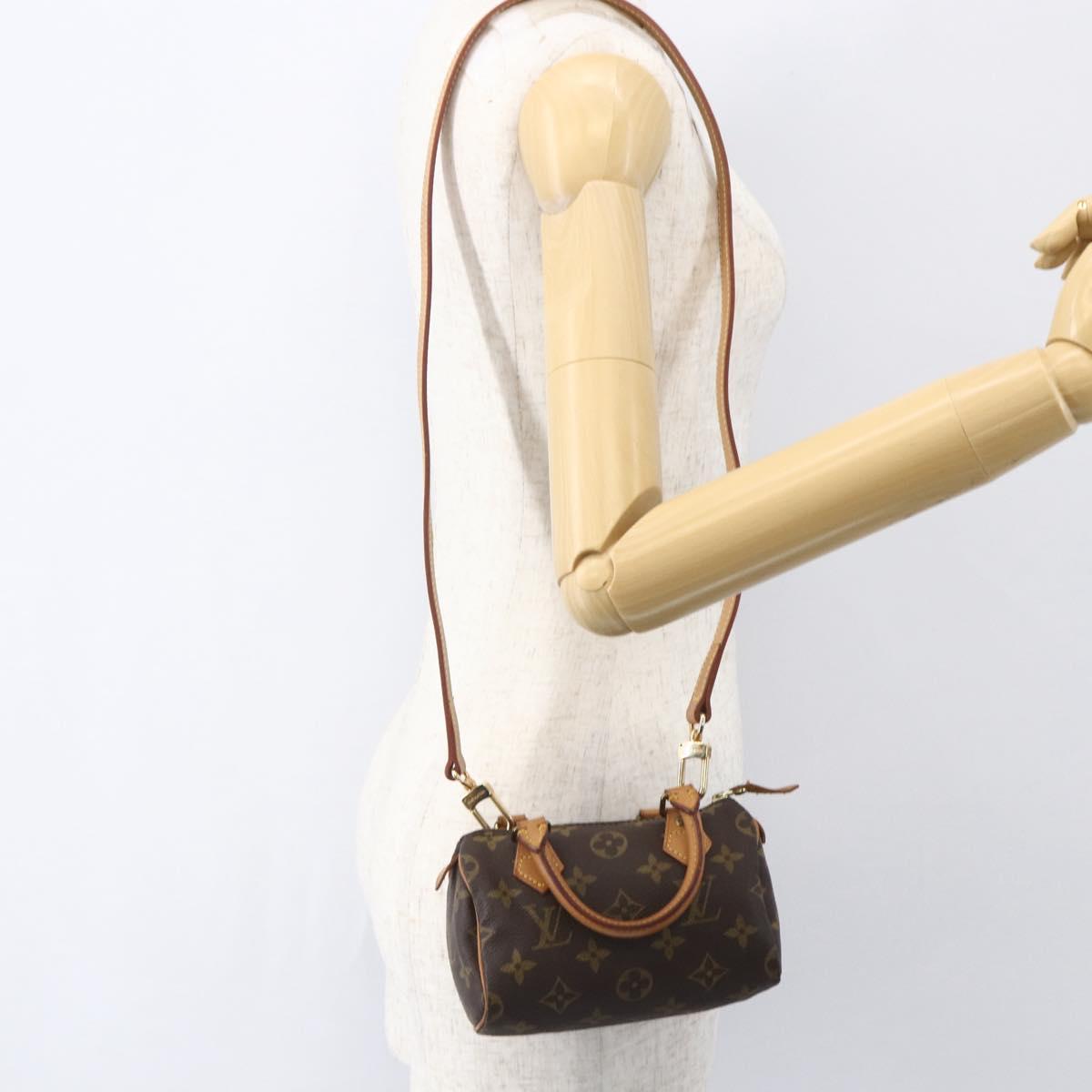 LOUIS VUITTON Monogram Mini Speedy Hand Bag M41534 LV Auth 153684V