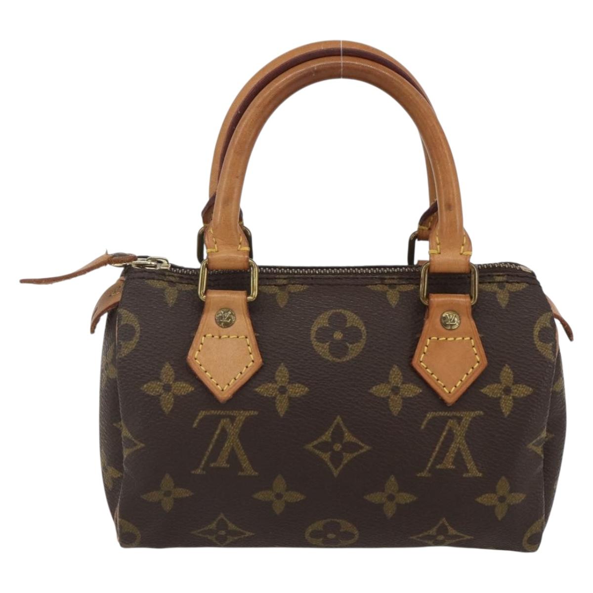 LOUIS VUITTON Monogram Mini Speedy Hand Bag M41534 LV Auth 153684V