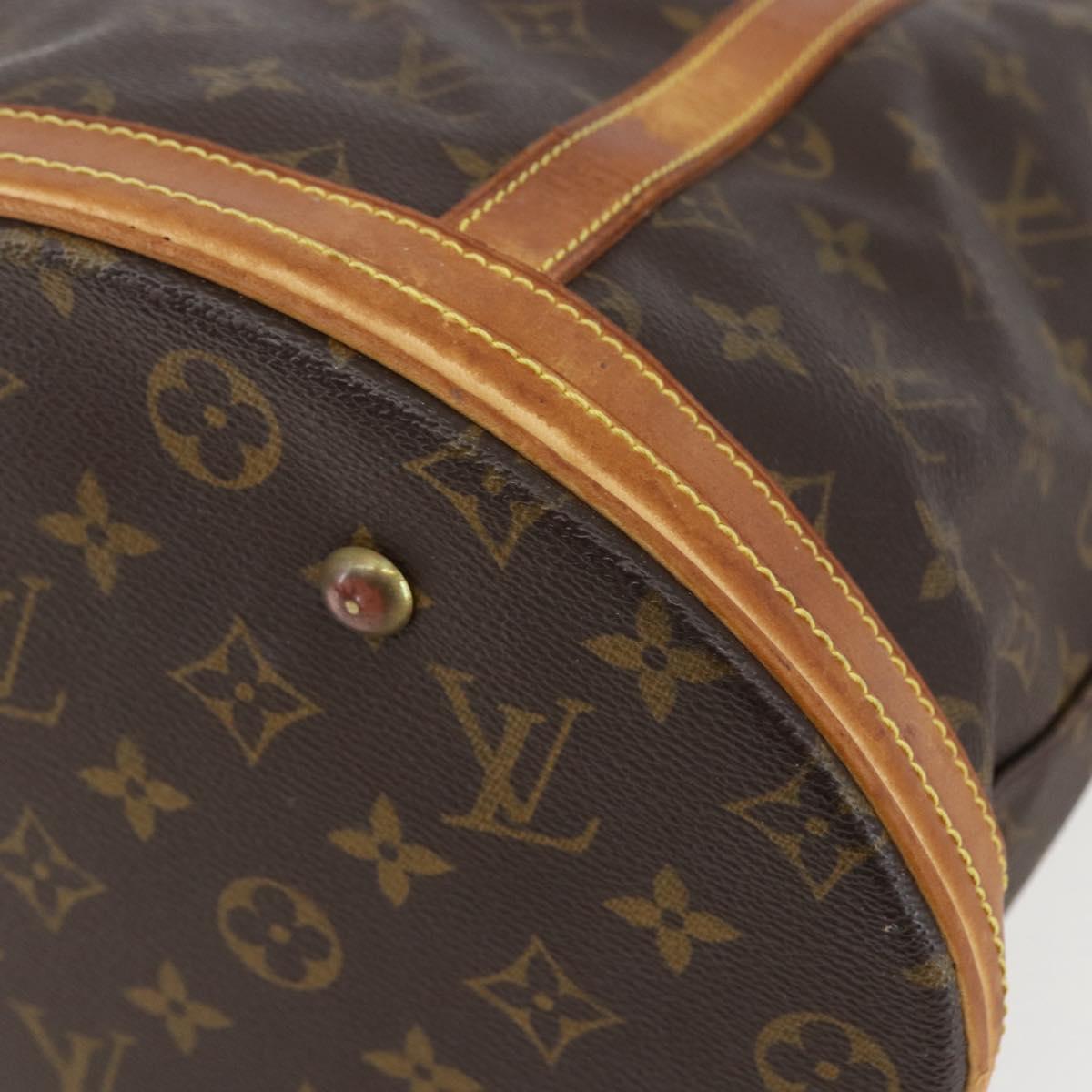 LOUIS VUITTON Monogram Bucket GM Shoulder Bag M42236 LV Auth 153687