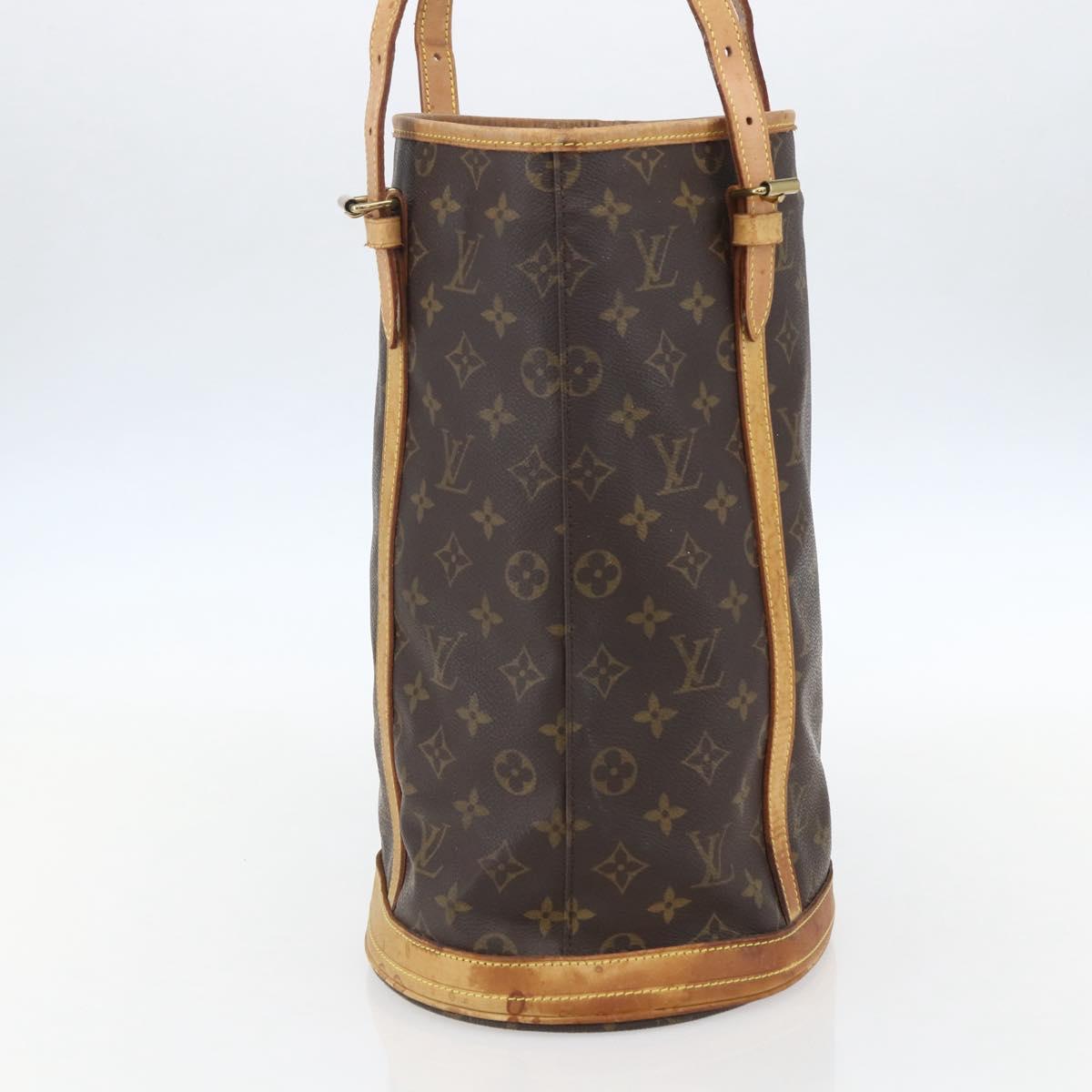 LOUIS VUITTON Monogram Bucket GM Shoulder Bag M42236 LV Auth 153687