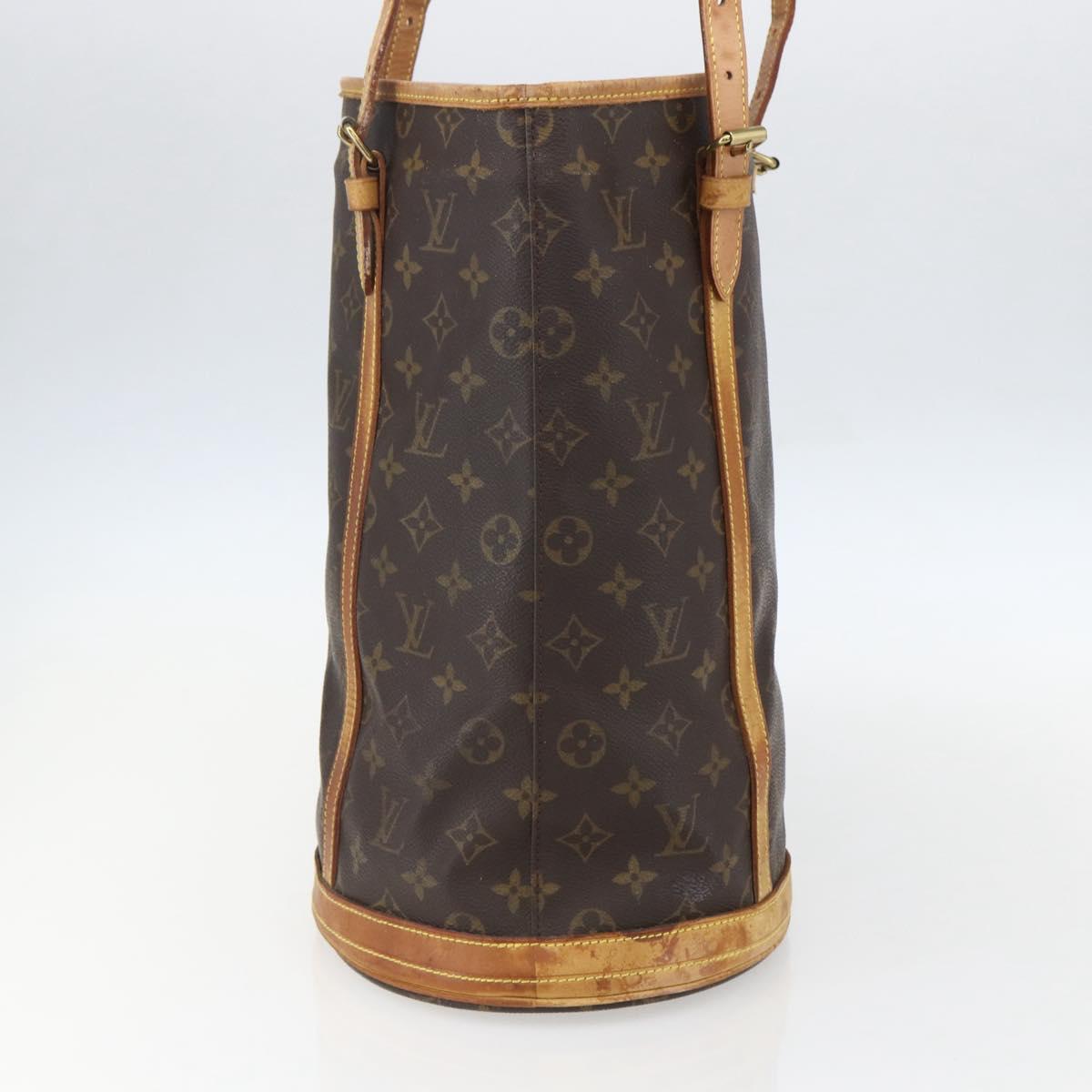 LOUIS VUITTON Monogram Bucket GM Shoulder Bag M42236 LV Auth 153687