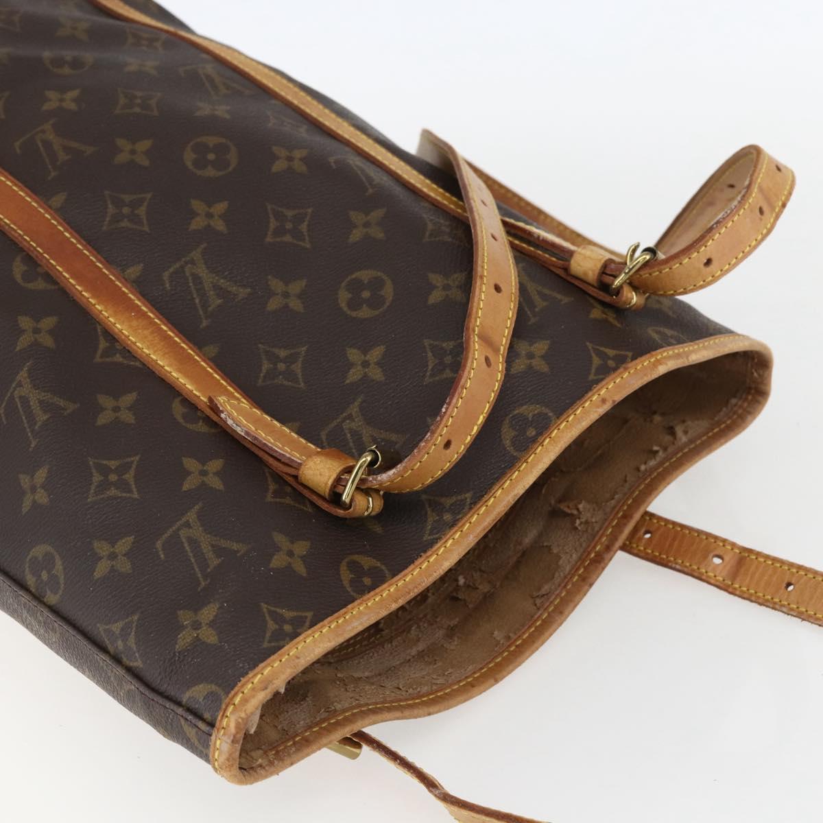 LOUIS VUITTON Monogram Bucket GM Shoulder Bag M42236 LV Auth 153687