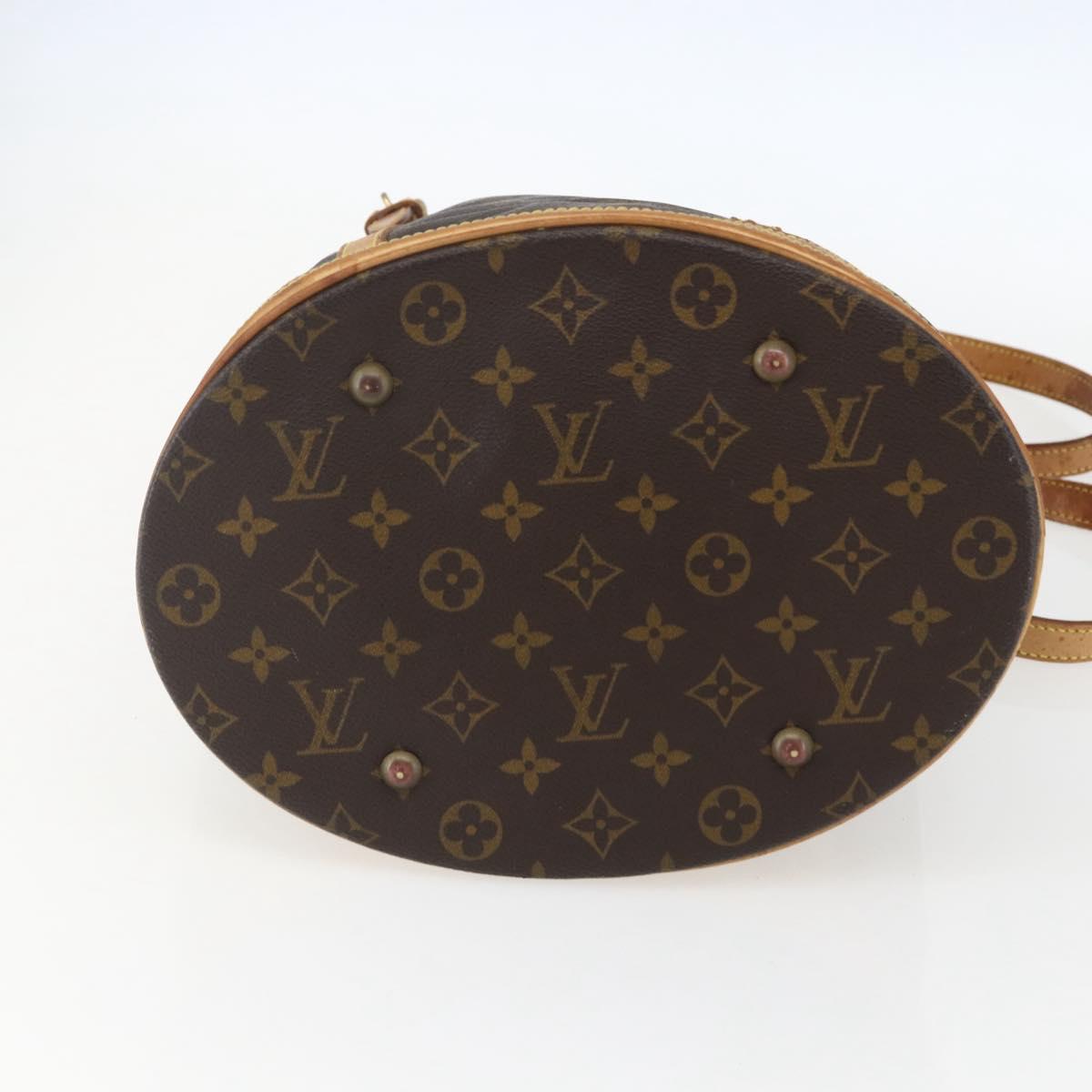LOUIS VUITTON Monogram Bucket GM Shoulder Bag M42236 LV Auth 153687