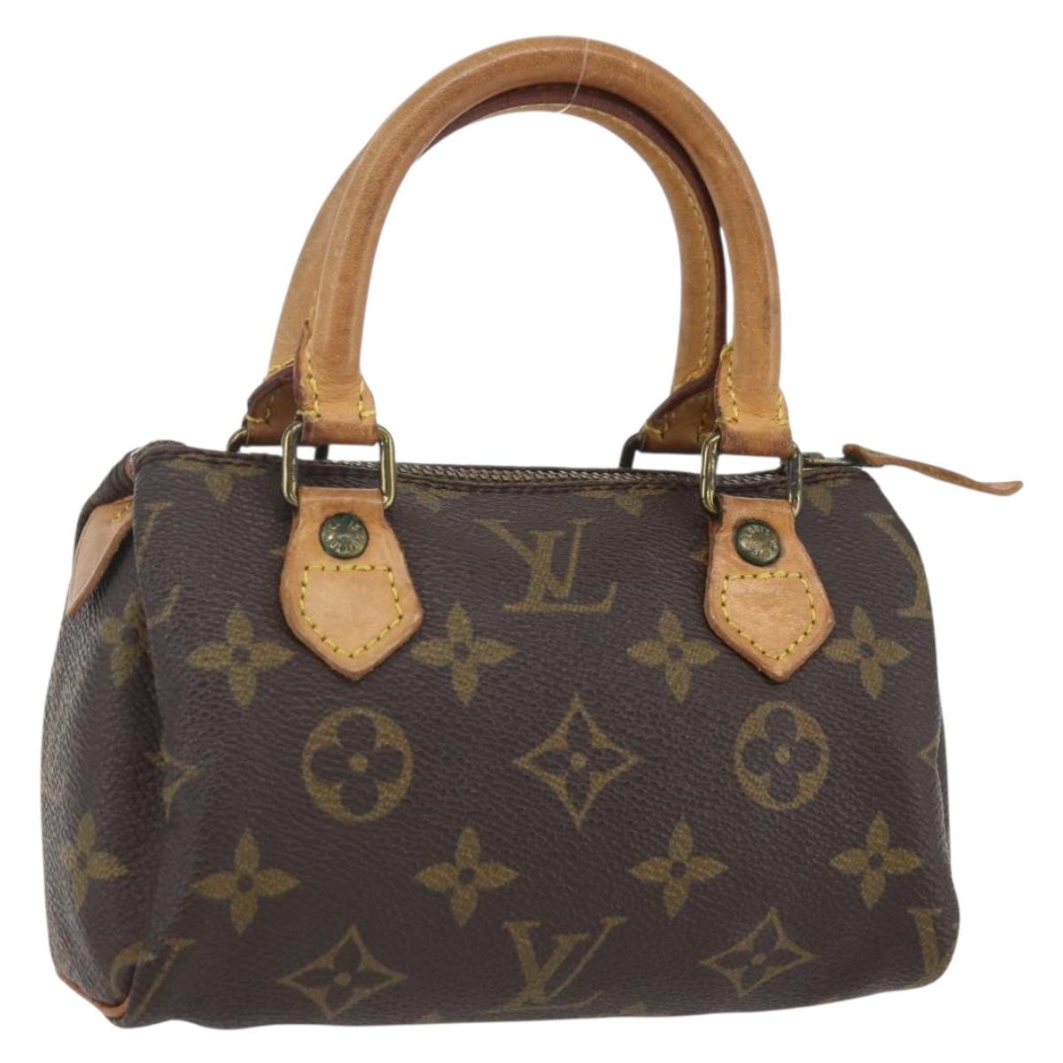 LOUIS VUITTON Monogram Mini Speedy Hand Bag M41534 LV Auth 153703