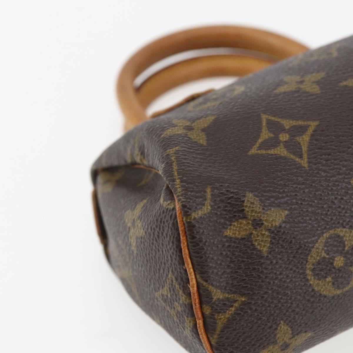 LOUIS VUITTON Monogram Mini Speedy Hand Bag M41534 LV Auth 153703