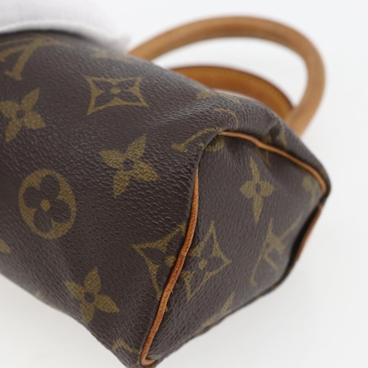 LOUIS VUITTON Monogram Mini Speedy Hand Bag M41534 LV Auth 153703