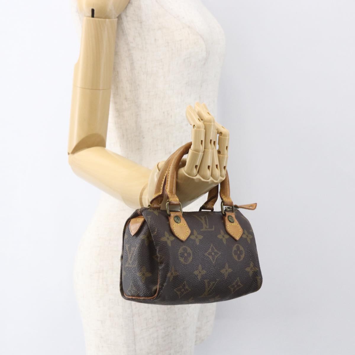 LOUIS VUITTON Monogram Mini Speedy Hand Bag M41534 LV Auth 153703