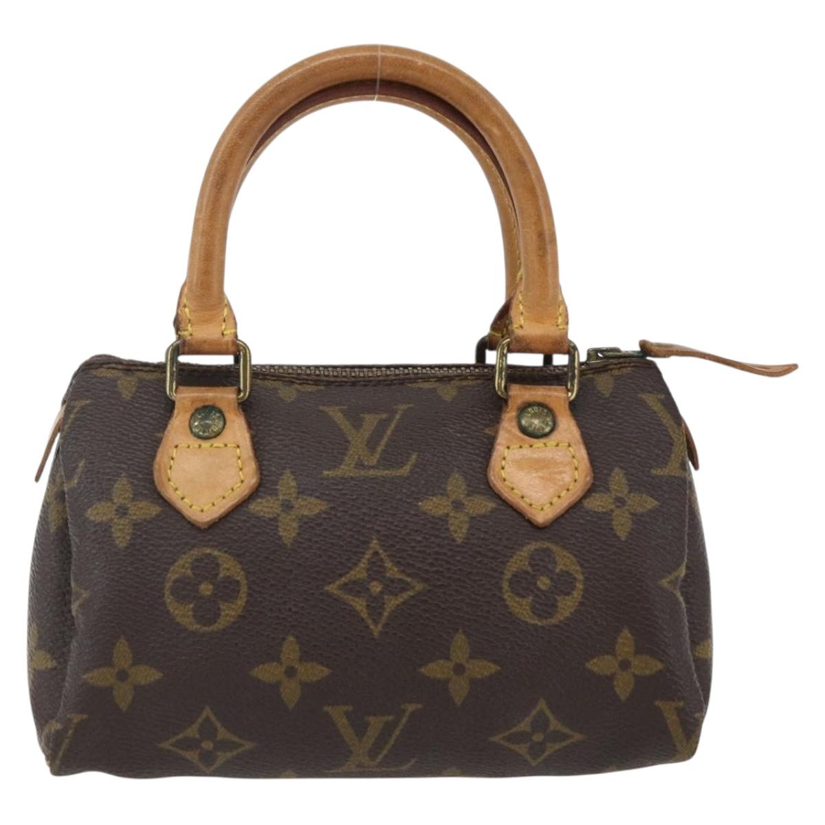 LOUIS VUITTON Monogram Mini Speedy Hand Bag M41534 LV Auth 153703
