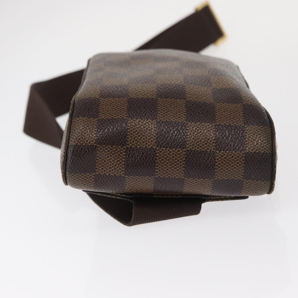 LOUIS VUITTON Damier Ebene Geronimos Shoulder Bag N51994 LV Auth 153705
