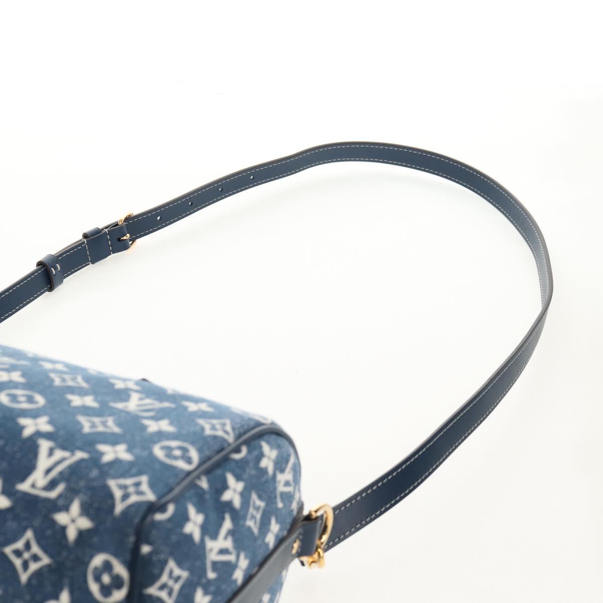 LOUIS VUITTON Monogram Jaguar Speedy Bandouliere 25 Blue M59609 Auth 153717SM