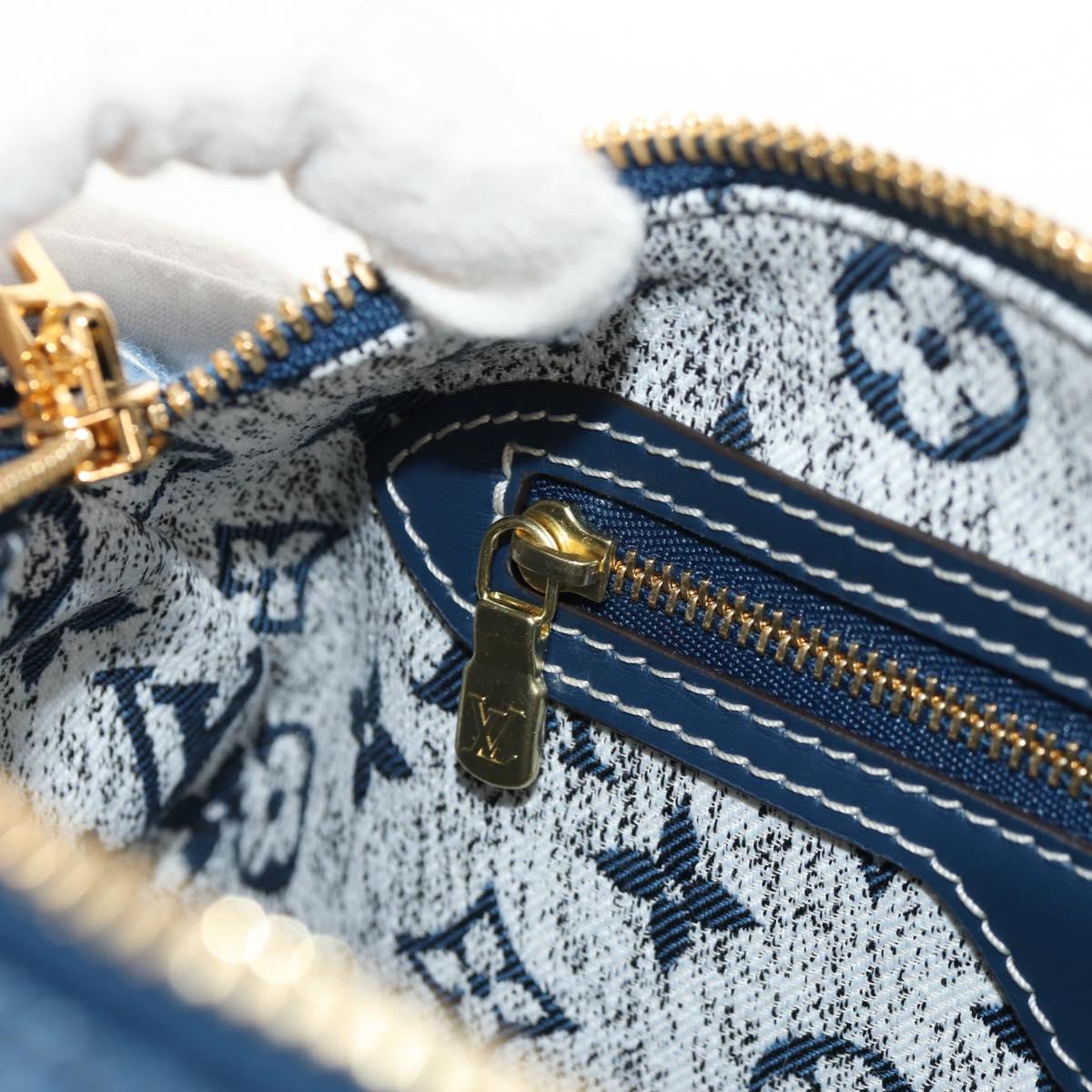 LOUIS VUITTON Monogram Jaguar Speedy Bandouliere 25 Blue M59609 Auth 153717SM