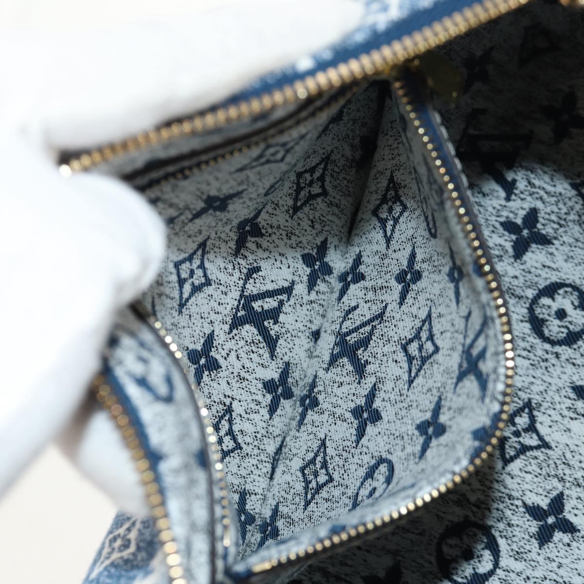 LOUIS VUITTON Monogram Jaguar Speedy Bandouliere 25 Blue M59609 Auth 153717SM