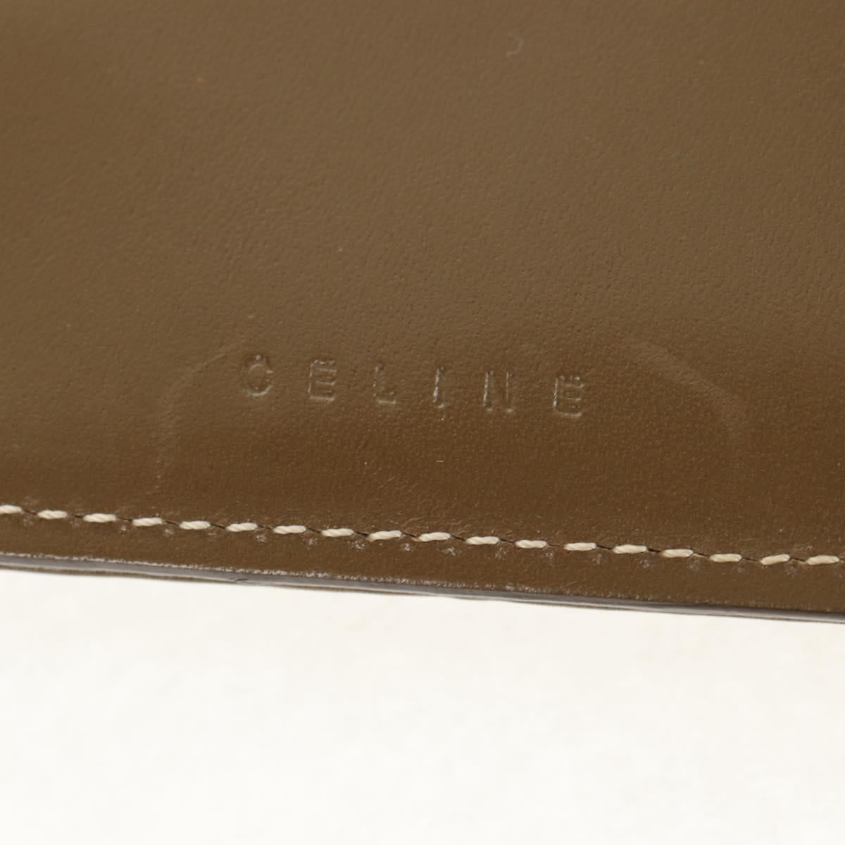 CELINE C Macadam Canvas Bifold Wallet Green Auth 153720V