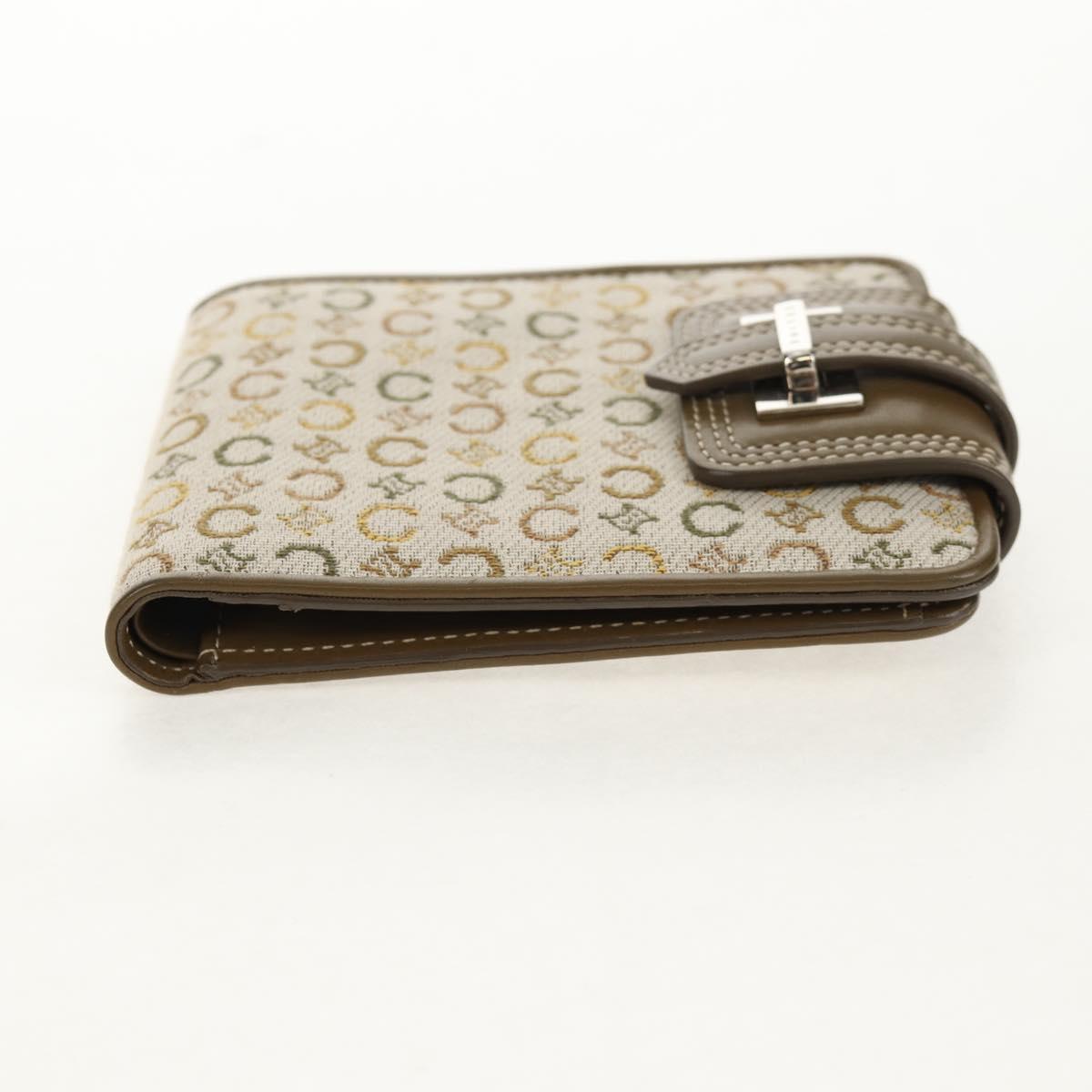 CELINE C Macadam Canvas Bifold Wallet Green Auth 153720V