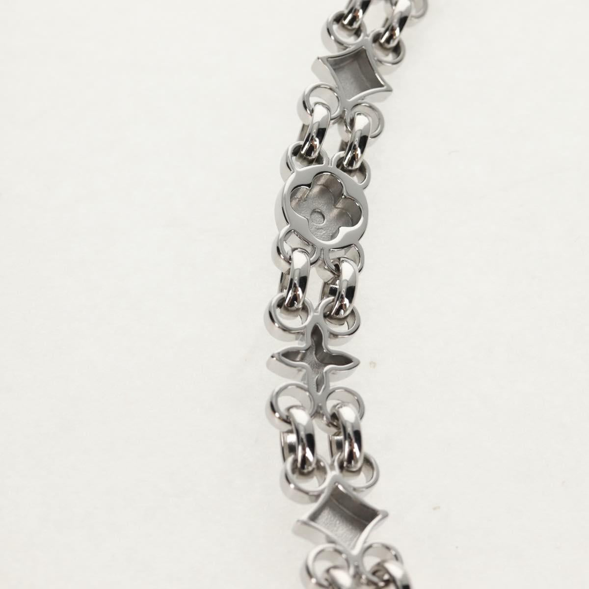 LOUIS VUITTON Chain Strap metal 22.4"" Silver LV Auth 153721M