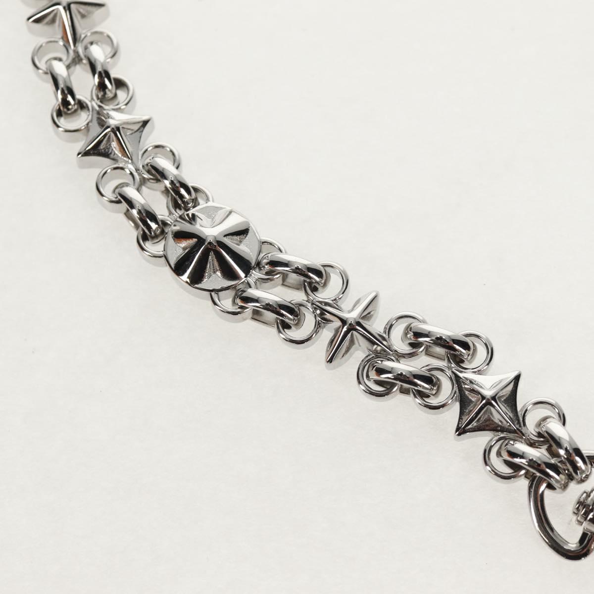 LOUIS VUITTON Chain Strap metal 22.4"" Silver LV Auth 153721M