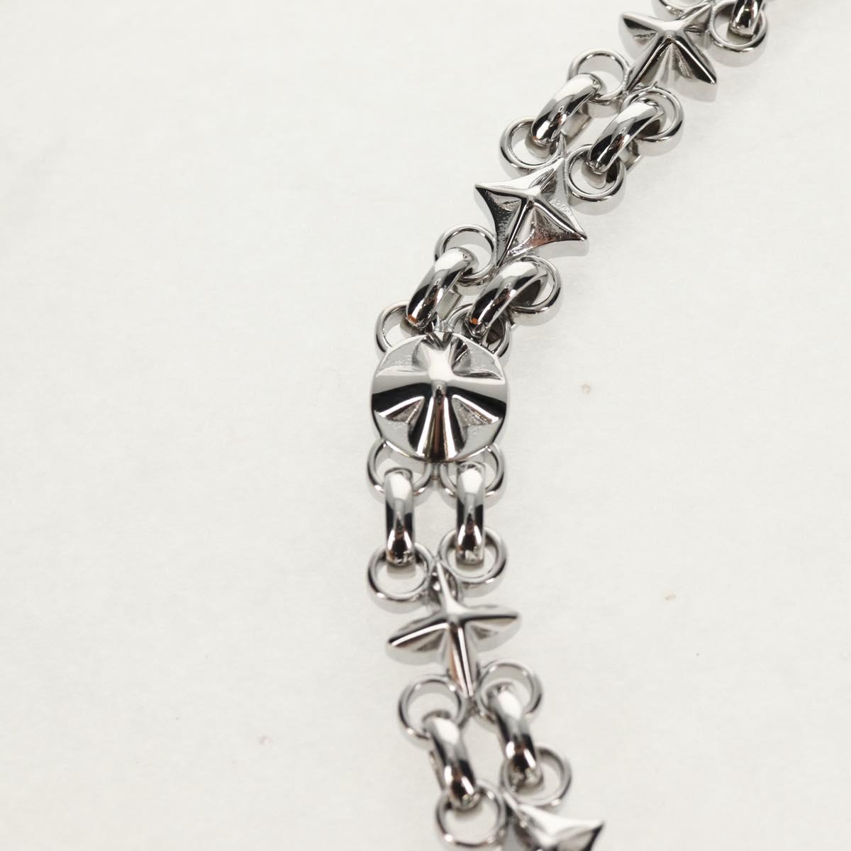 LOUIS VUITTON Chain Strap metal 22.4"" Silver LV Auth 153721M