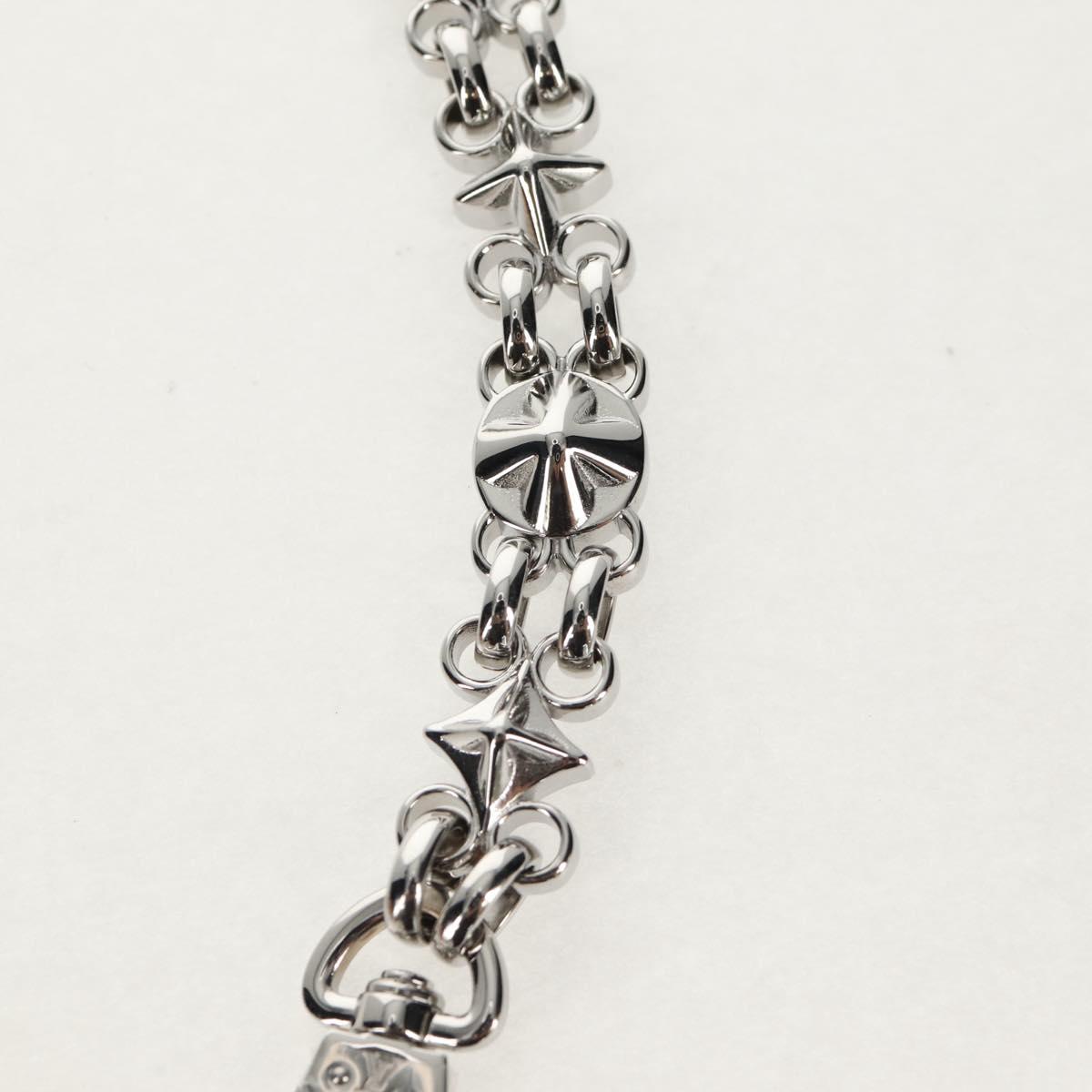 LOUIS VUITTON Chain Strap metal 22.4"" Silver LV Auth 153721M