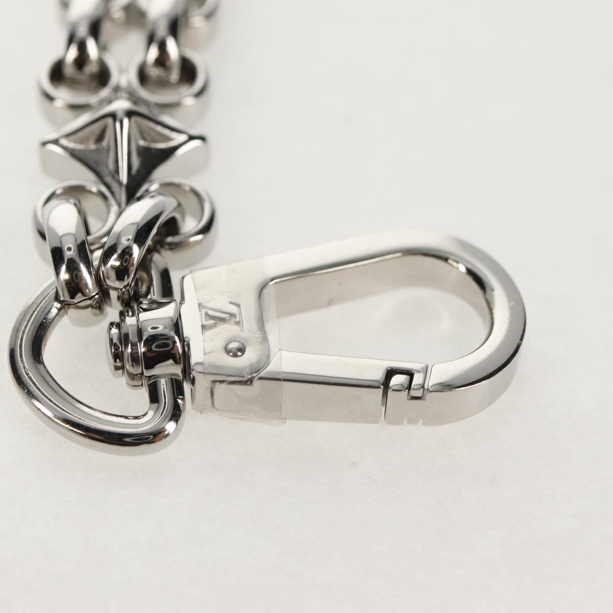 LOUIS VUITTON Chain Strap metal 22.4"" Silver LV Auth 153721M