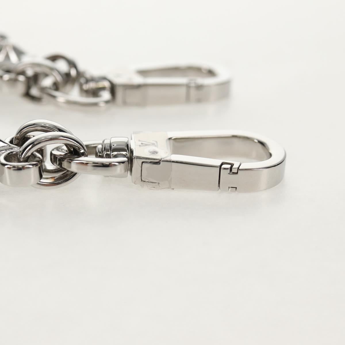 LOUIS VUITTON Chain Strap metal 22.4"" Silver LV Auth 153722M