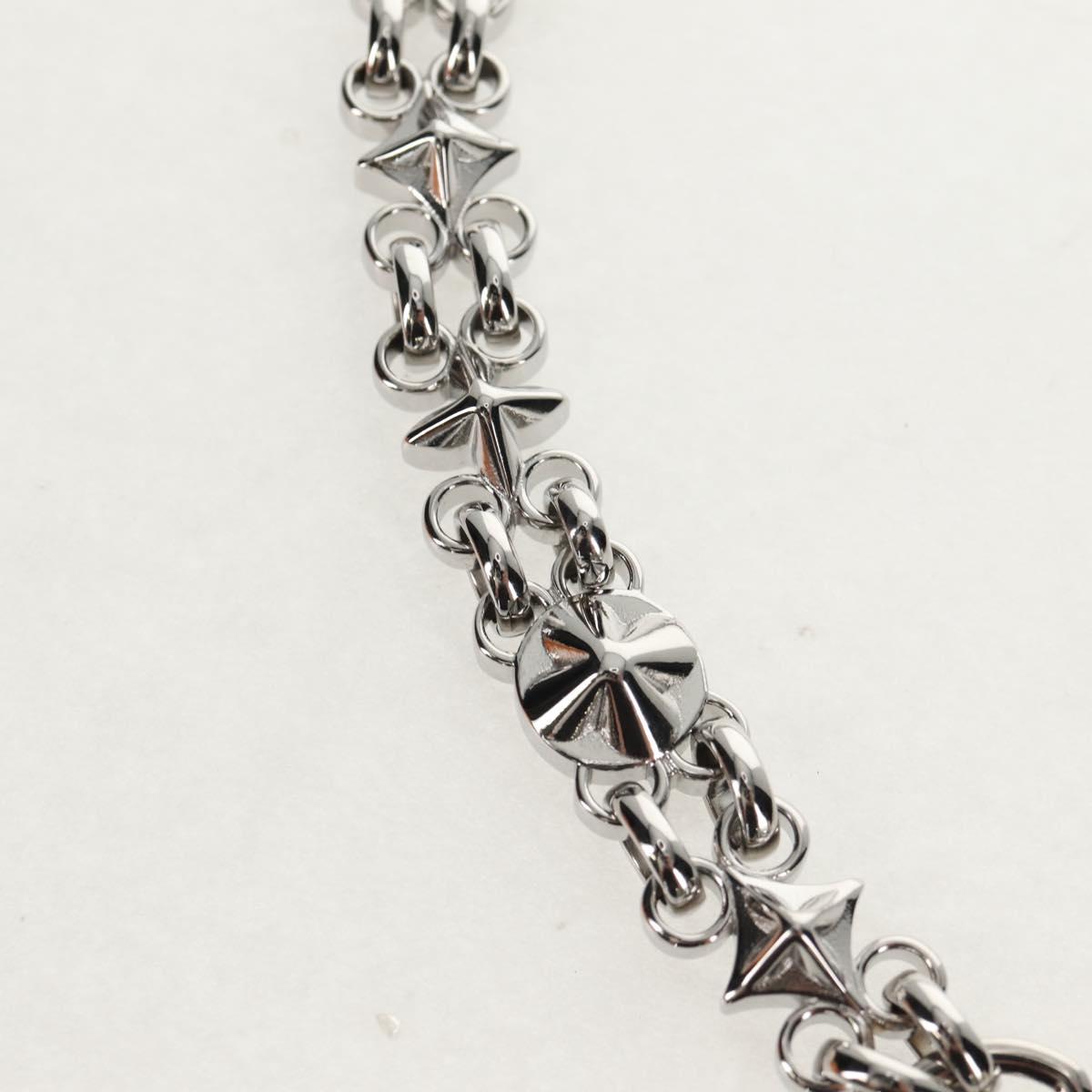 LOUIS VUITTON Chain Strap metal 22.4"" Silver LV Auth 153722M