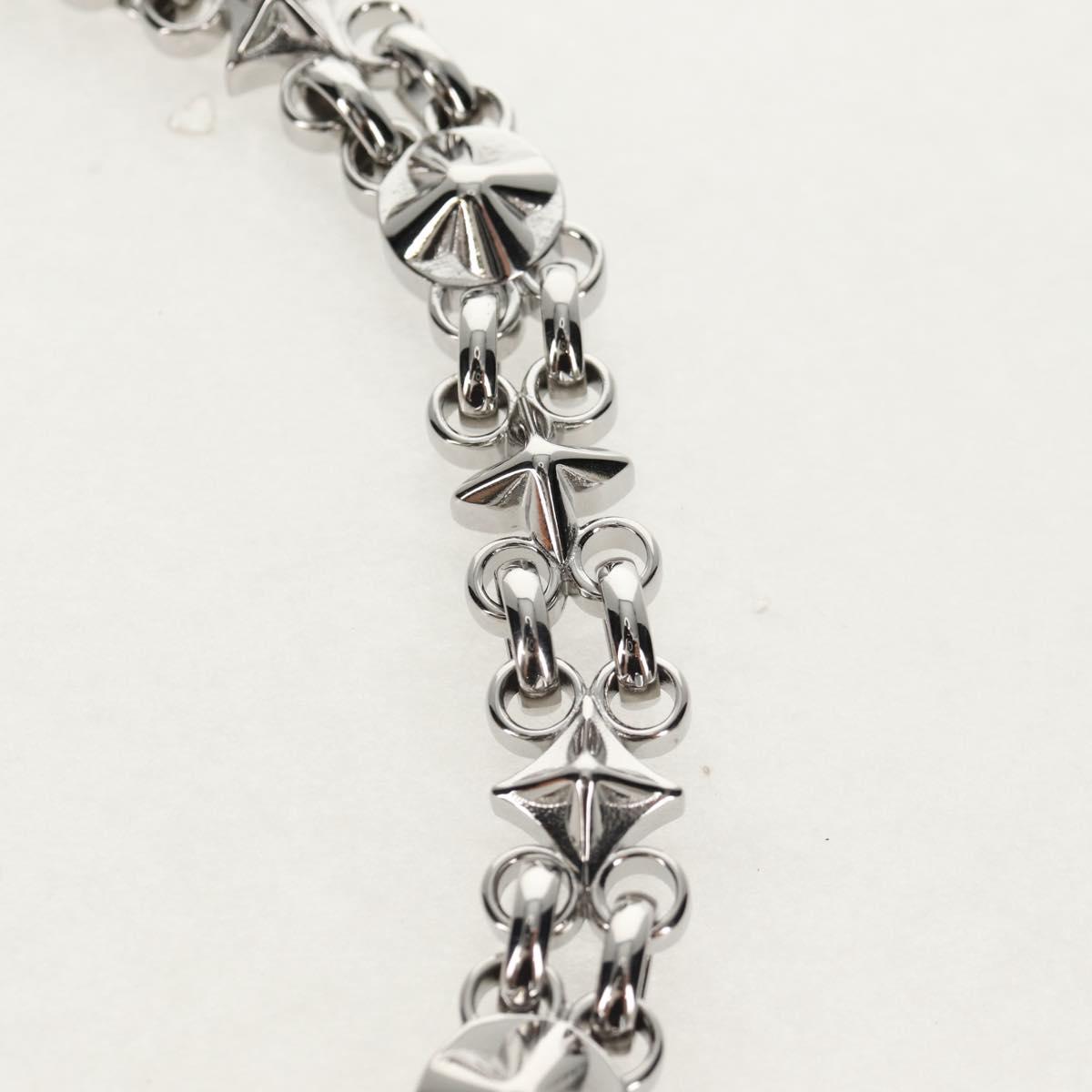 LOUIS VUITTON Chain Strap metal 22.4"" Silver LV Auth 153722M