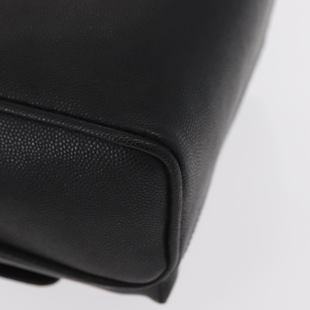 GIVENCHY Shoulder Bag Leather Black Gold Auth 153738