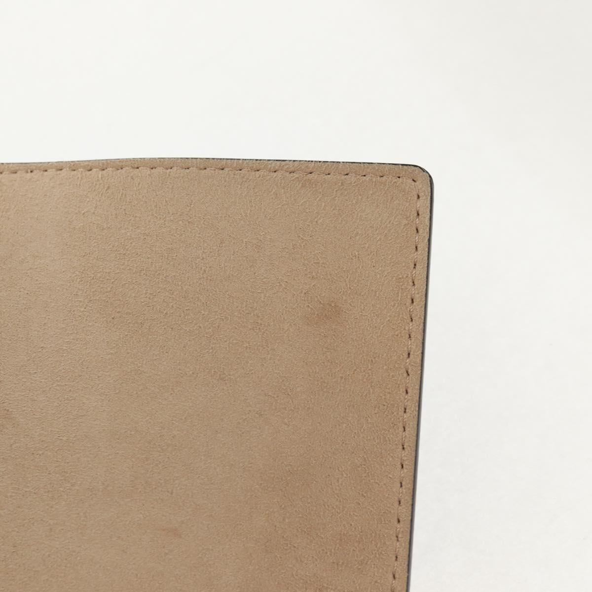 FENDI Cany Small Shoulder Bag Leather Light Blue Silver 8M0381 Auth 153743V