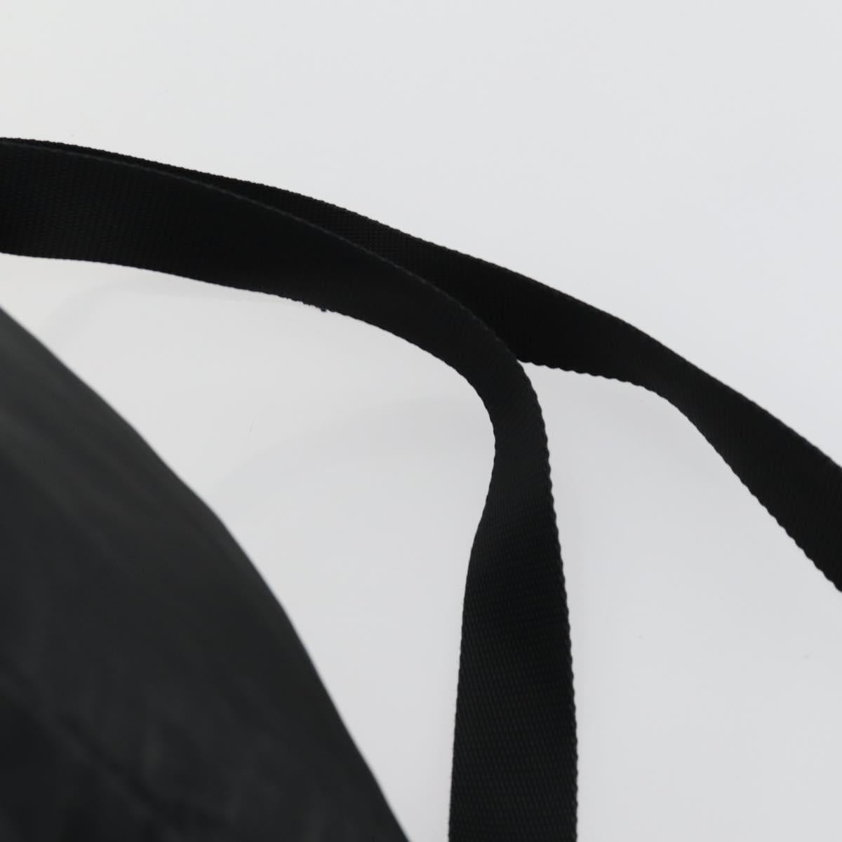 PRADA Backpack Nylon Black Silver Auth 153760