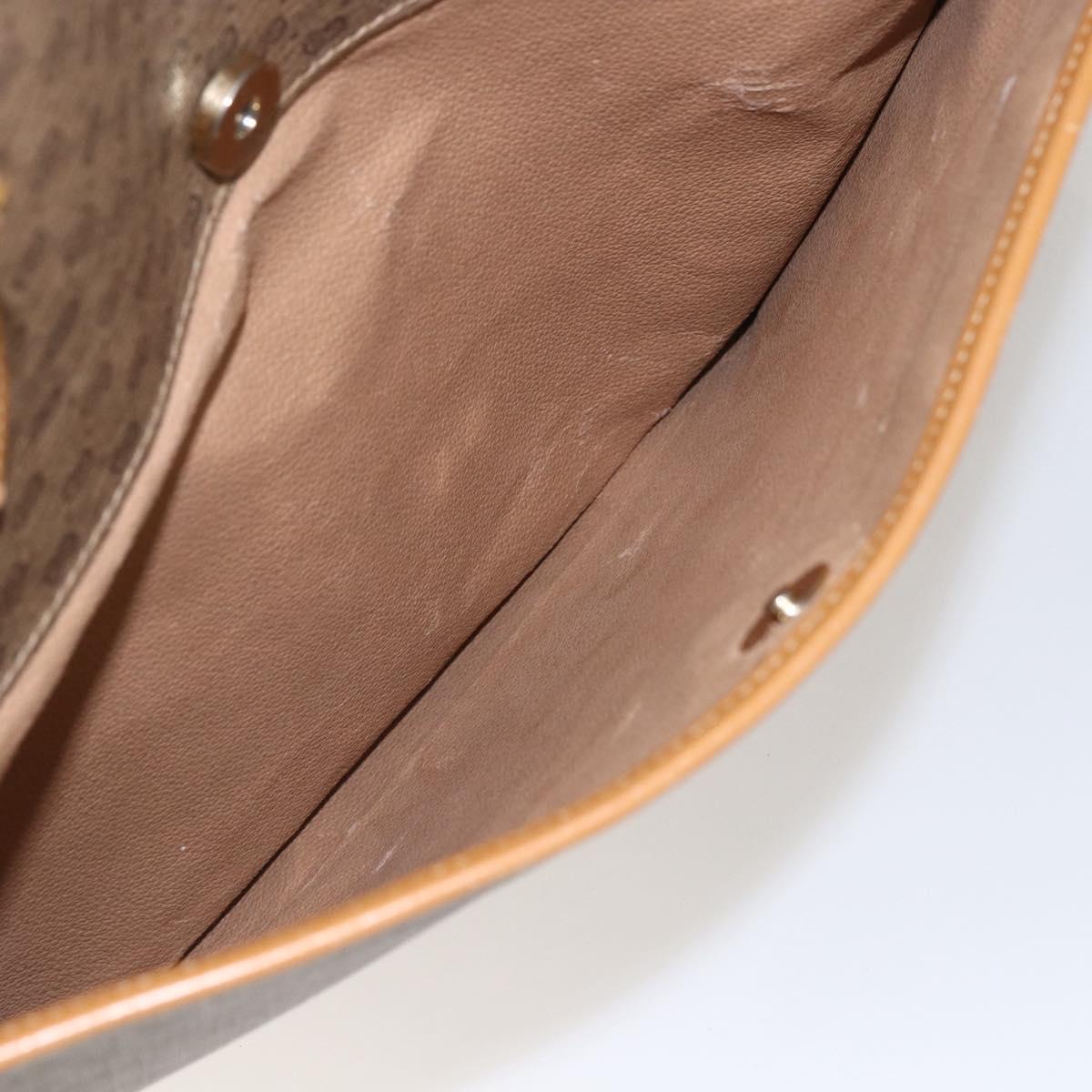 GUCCI Micro GG Supreme Tote Bag PVC Brown Gold 002 39 0149 Auth 153769