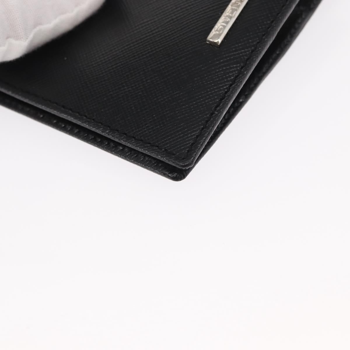 GIVENCHY Wallet Leather Black Auth 153773V